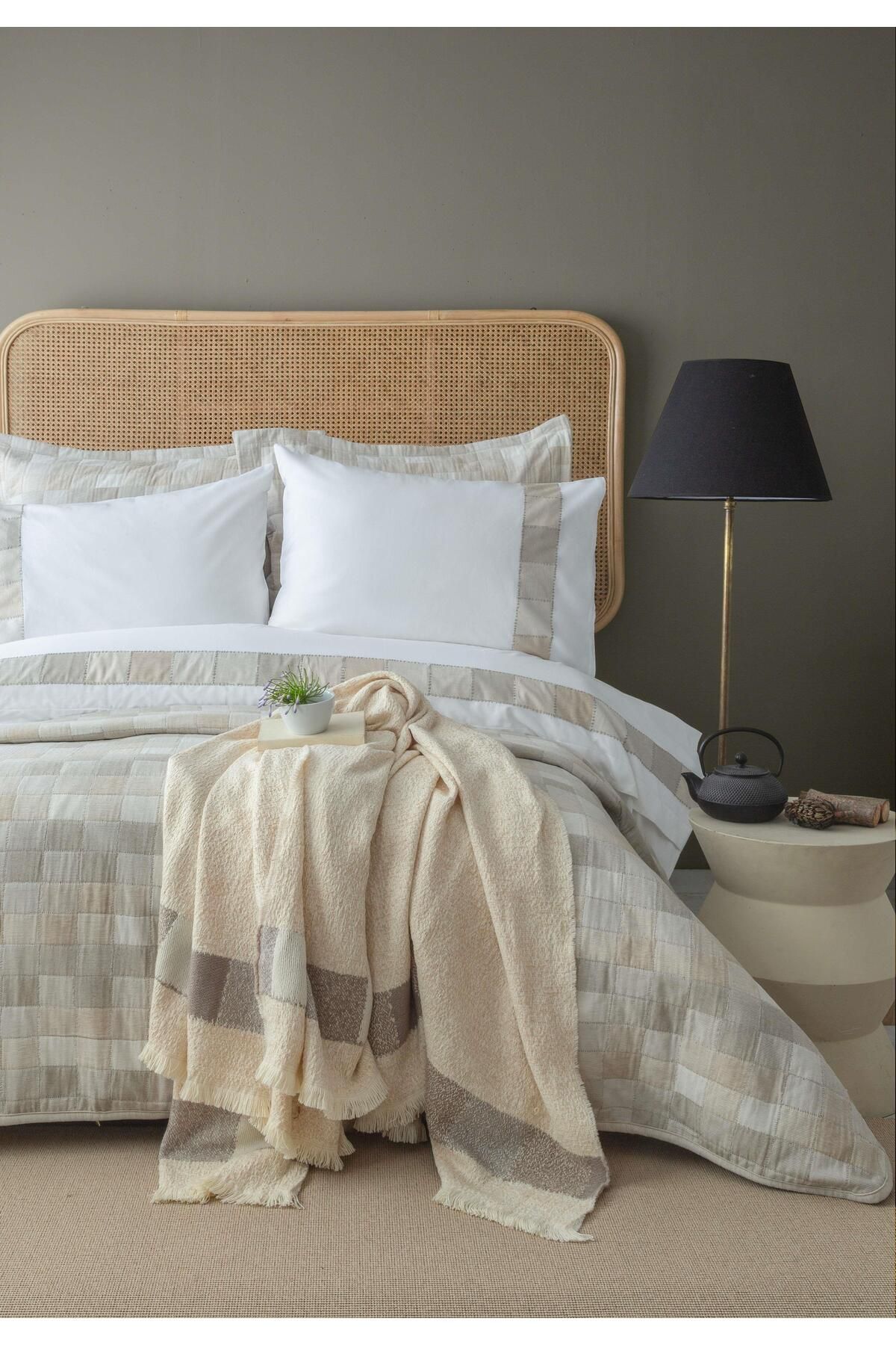 APRICITAS ÇİFT KİŞİLİK TIMELESS PRIME SET PIAZZA BEIGE - YATAK ORTUSU