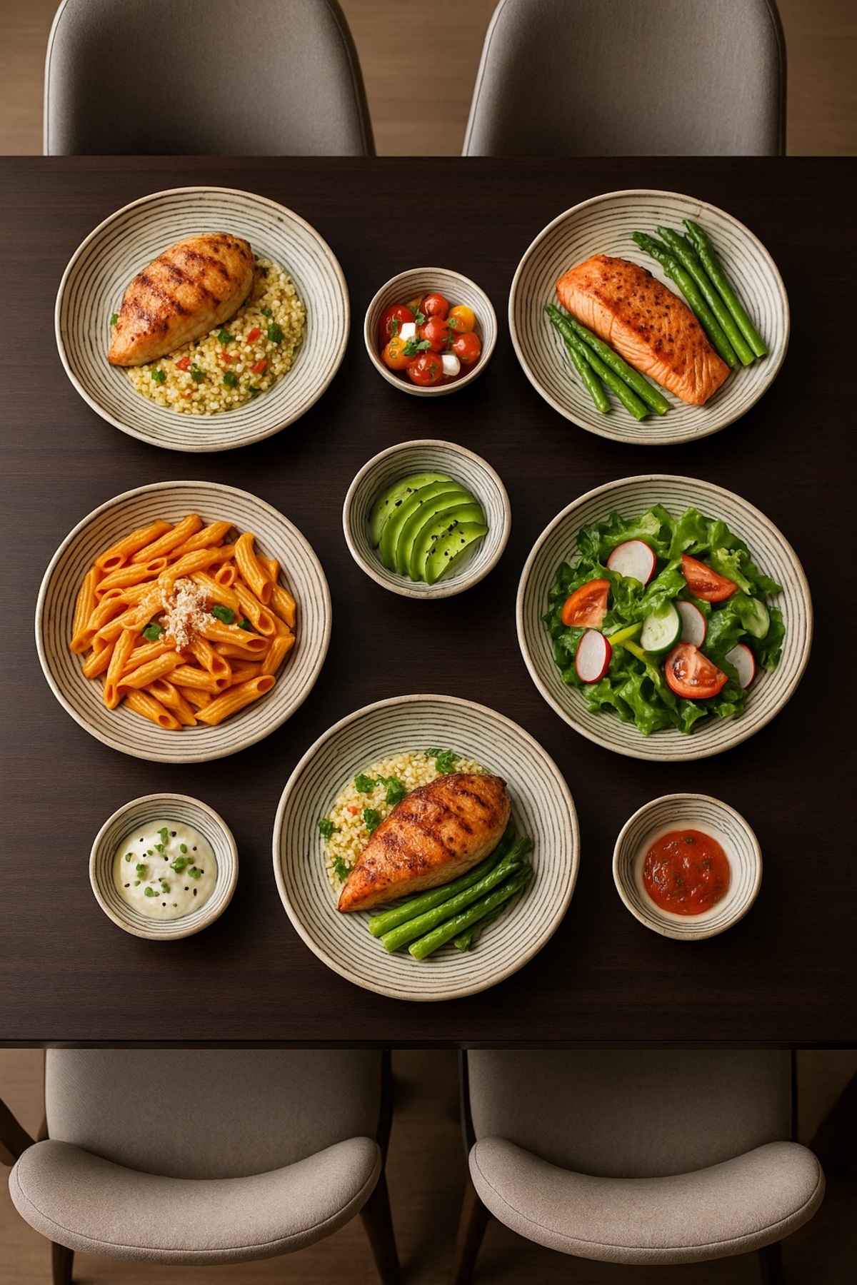 ozo-36-Pieces Luxury Turkish Porcelain Dinnerware – Complete Set for 6 Persons 5