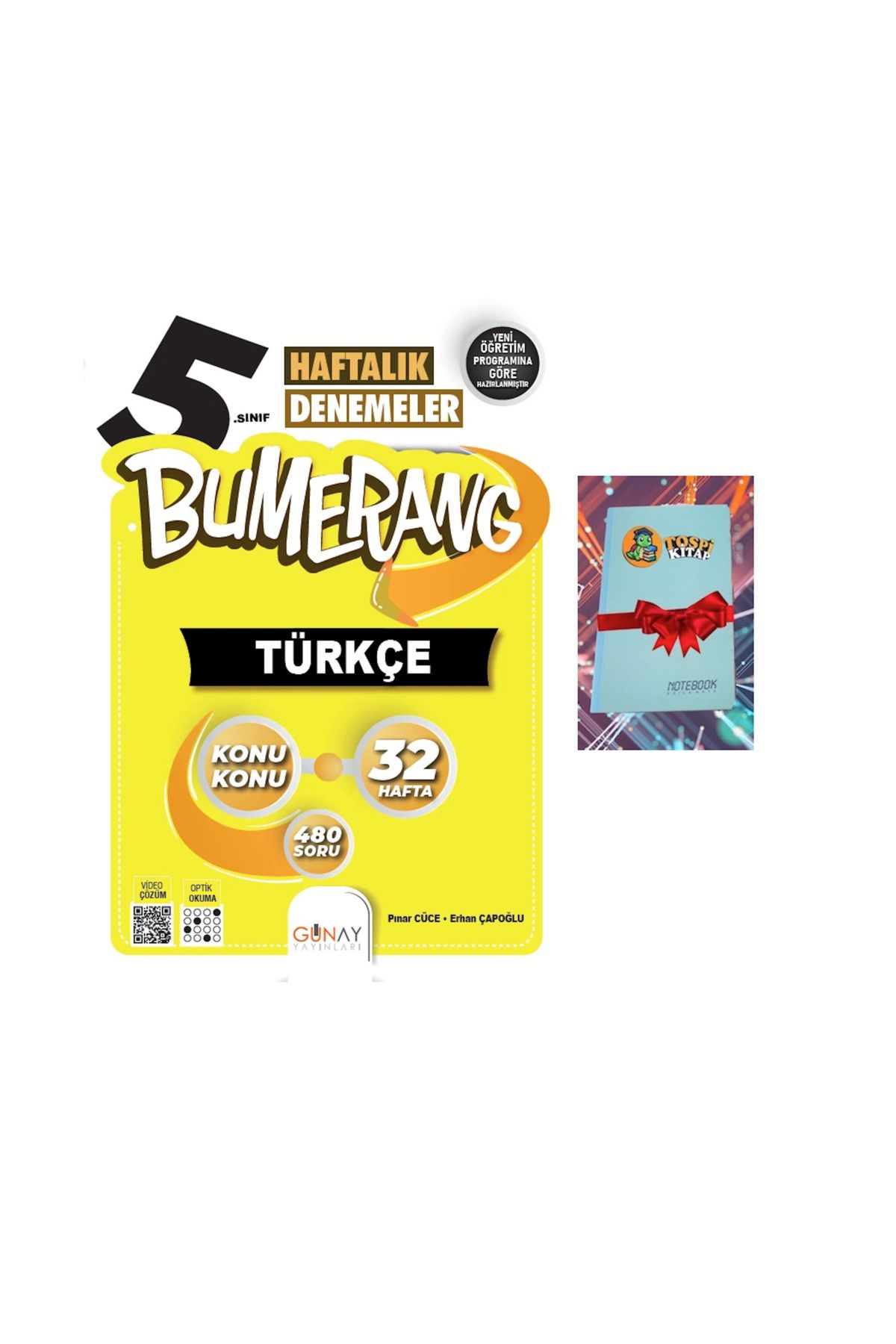 Günay Yayınları Bumerang 32 Haftalık Türkçe Denemeleri (NOT DEFTERİ HEDİYE)