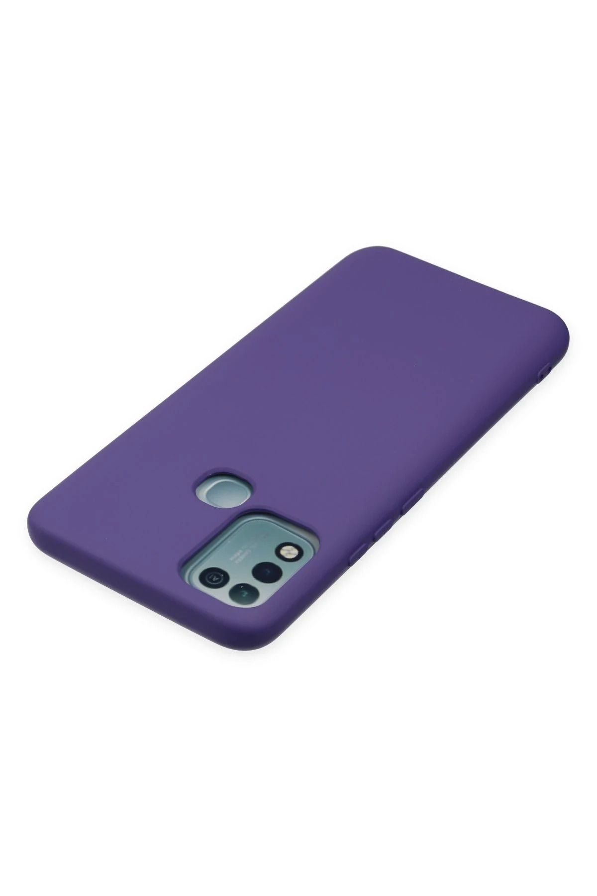 NewFace İnfinix Hot 10 Play Uyumlu Kılıf Nano içi Kadife Silikon - Mor WLZOR