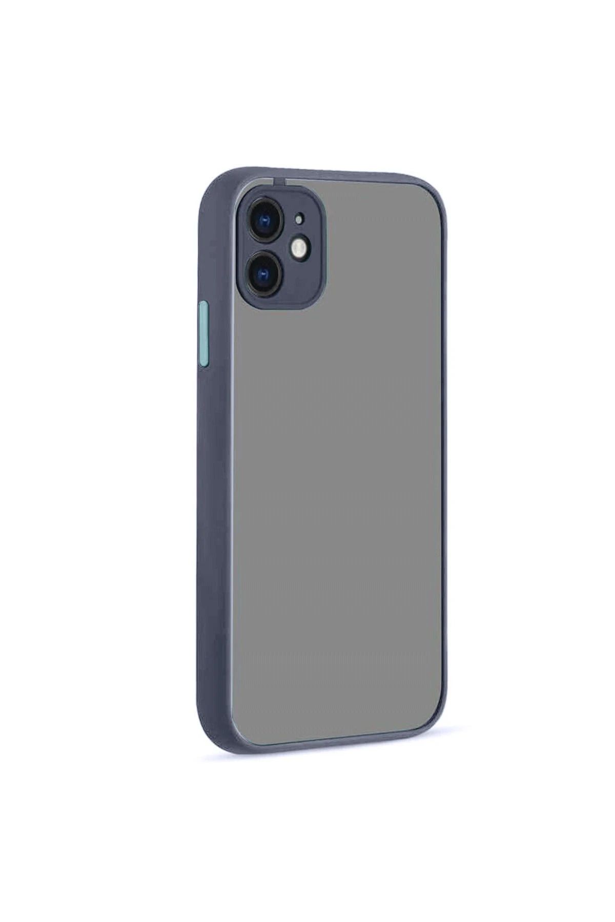 NewFace iPhone 12 Kılıf Montreal Silikon Kapak - Gri SVLRS