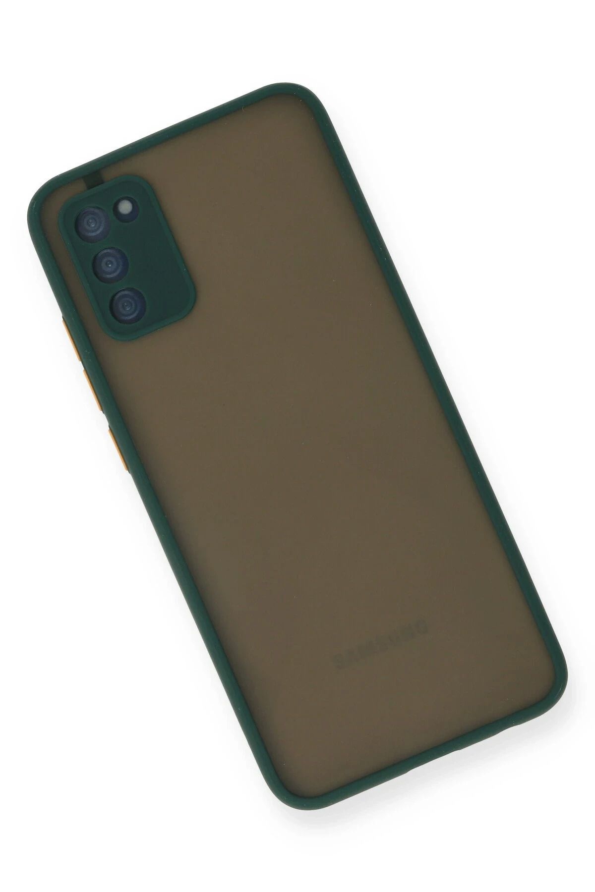 NewFace Samsung Galaxy A03S Kılıf Montreal Silikon Kapak - Yeşil GLSTD