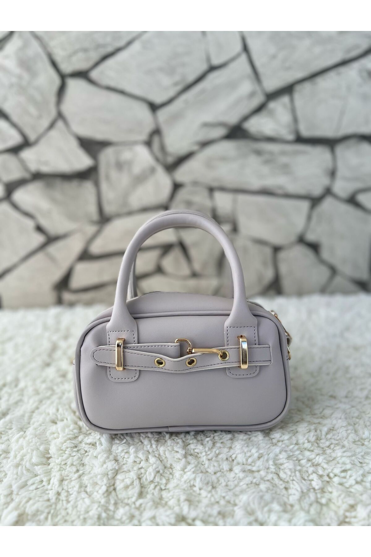 shop MİRELLA ÇANTA KADIN KEMER DETAYLI AYARLANABİLİR ASKILI GRİ EL VE OMUZ ÇANTASI