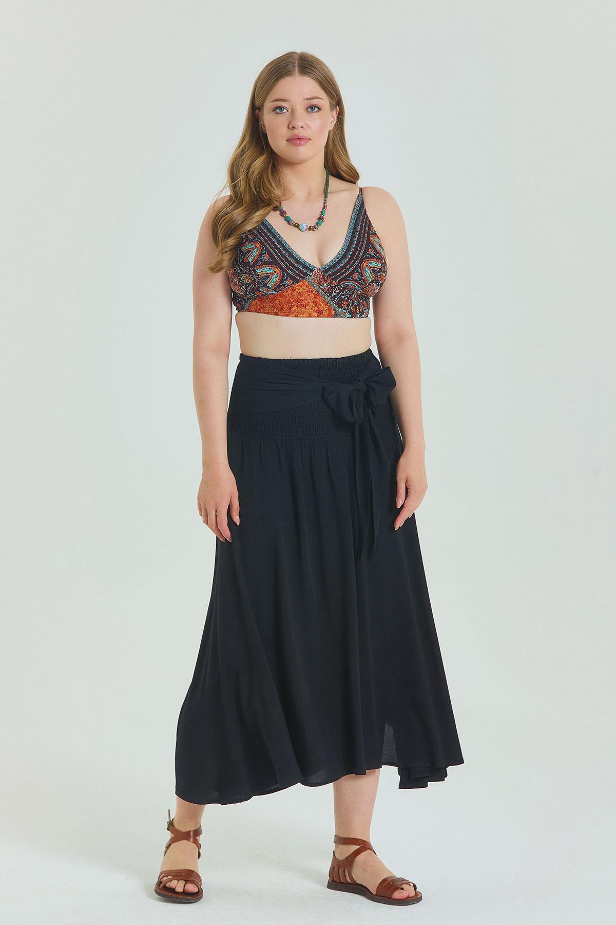 Los banditos-Gipe Waistband Large Size Skirt 6