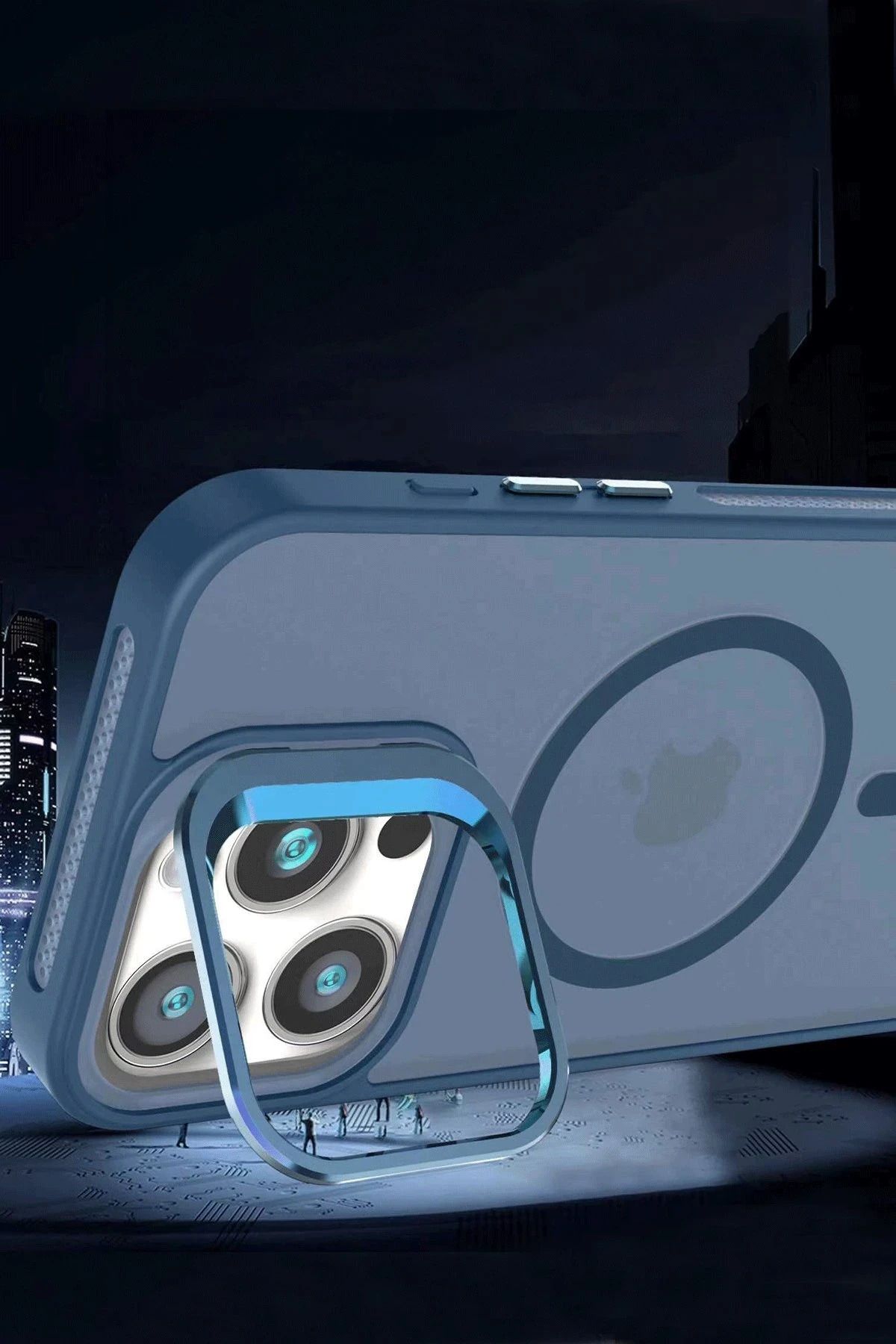 Joko iPhone 16 Plus Flet Lens Magsafe Kapak - Derin Mor GLSTD