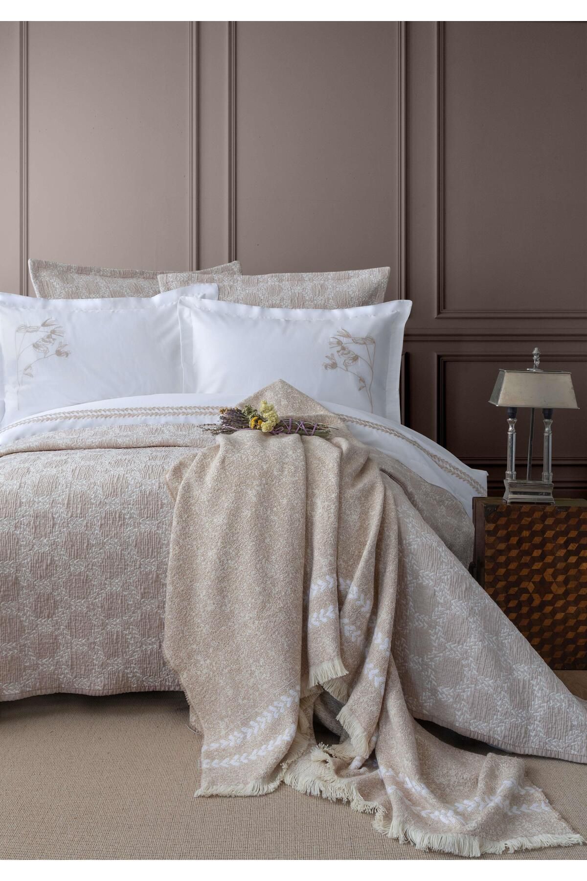 APRICITAS ÇİFT KİŞİLİK TIMELESS PRIME SET CROWN BEIGE - YATAK ORTUSU