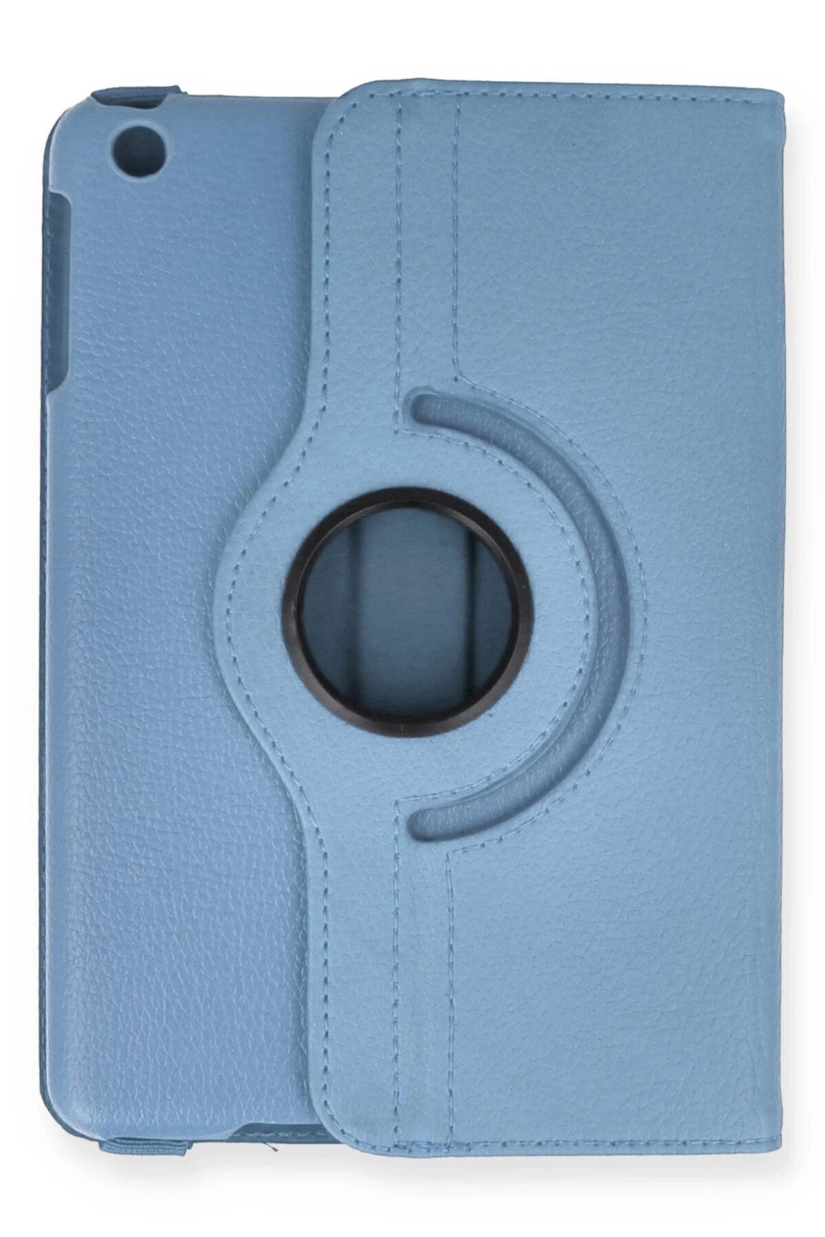 NewFace iPad Mini 1 Kılıf 360 Tablet Deri Kılıf - Turkuaz GLSTD