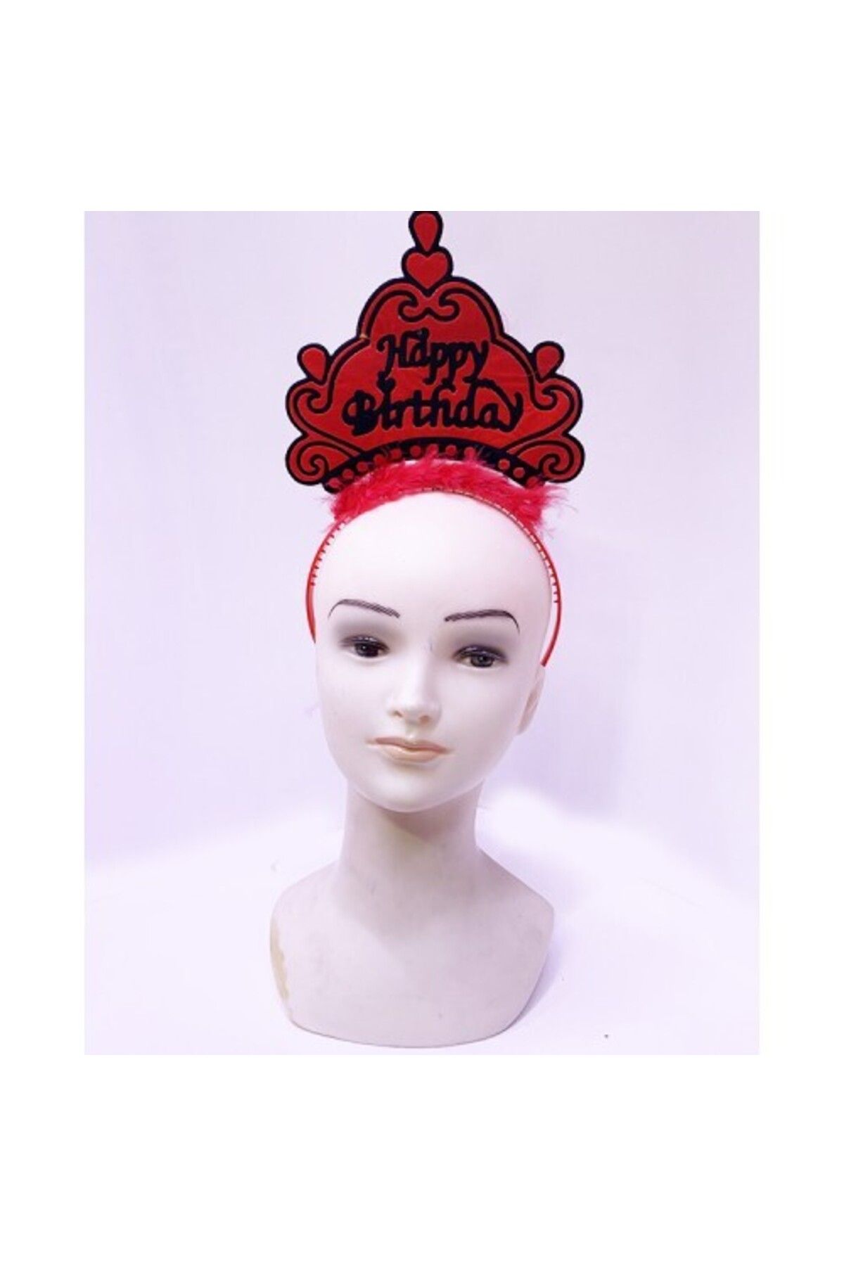 Otocub Happy Birthday Neon Kırmızı Doğum Günü Tacı