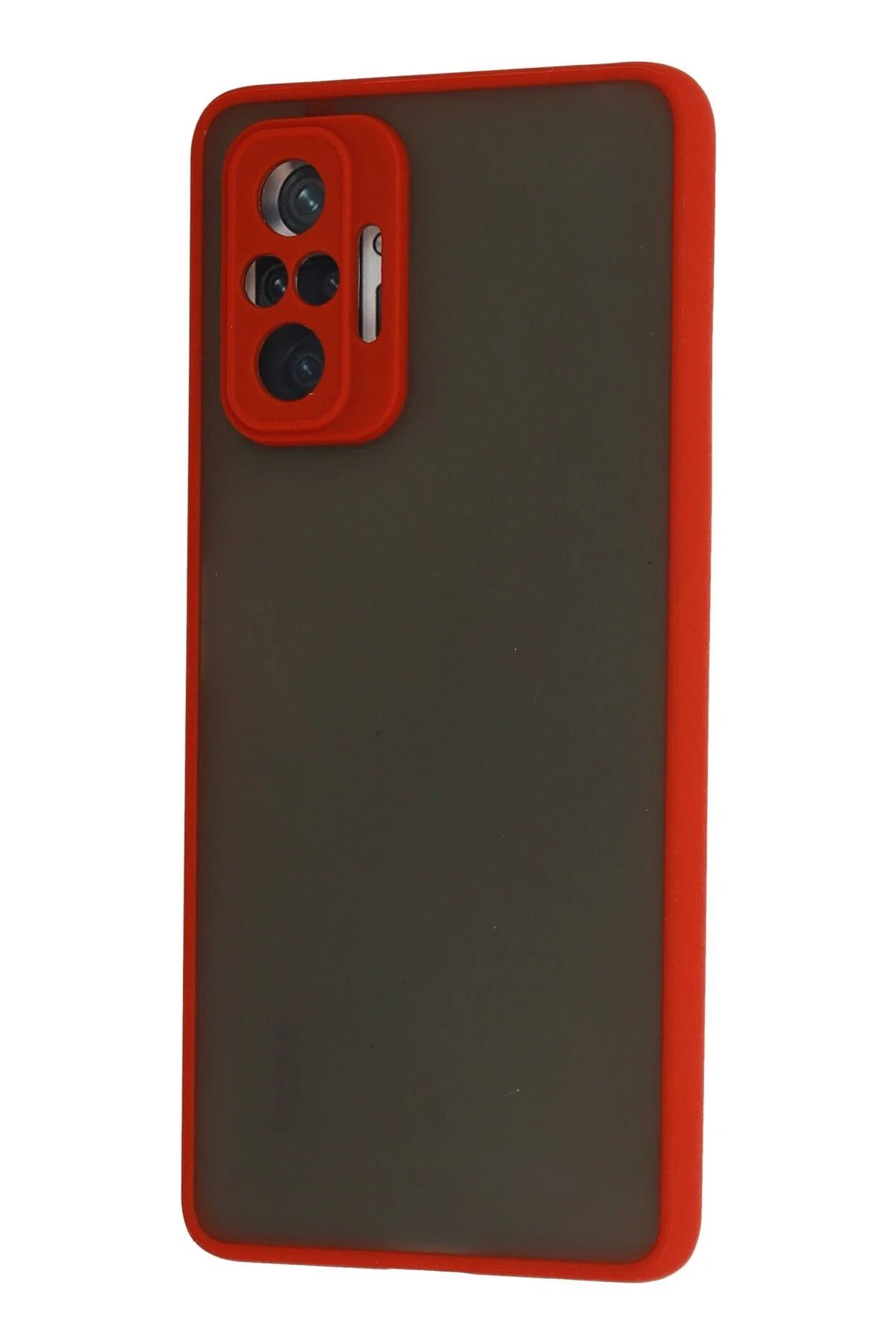 NewFace Xiaomi Redmi Note 10 Pro Kılıf Montreal Silikon Kapak - Kırmızı GLSTD