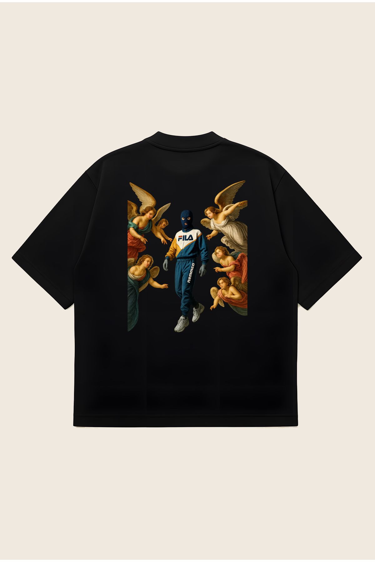 Moon Dancer Rascal Unisex Oversize Baskılı Boxy Fit Kalın Kumaşlı T-shirt