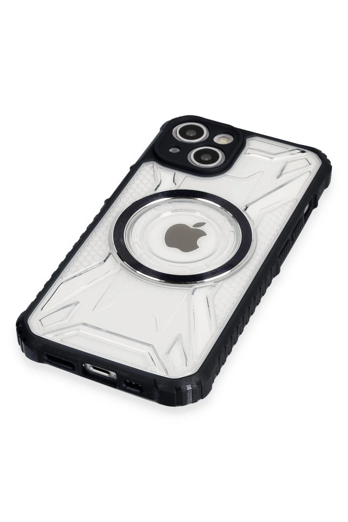 NewFace iPhone 14 Kılıf Prag Magneticsafe Kapak - Siyah GLSTD