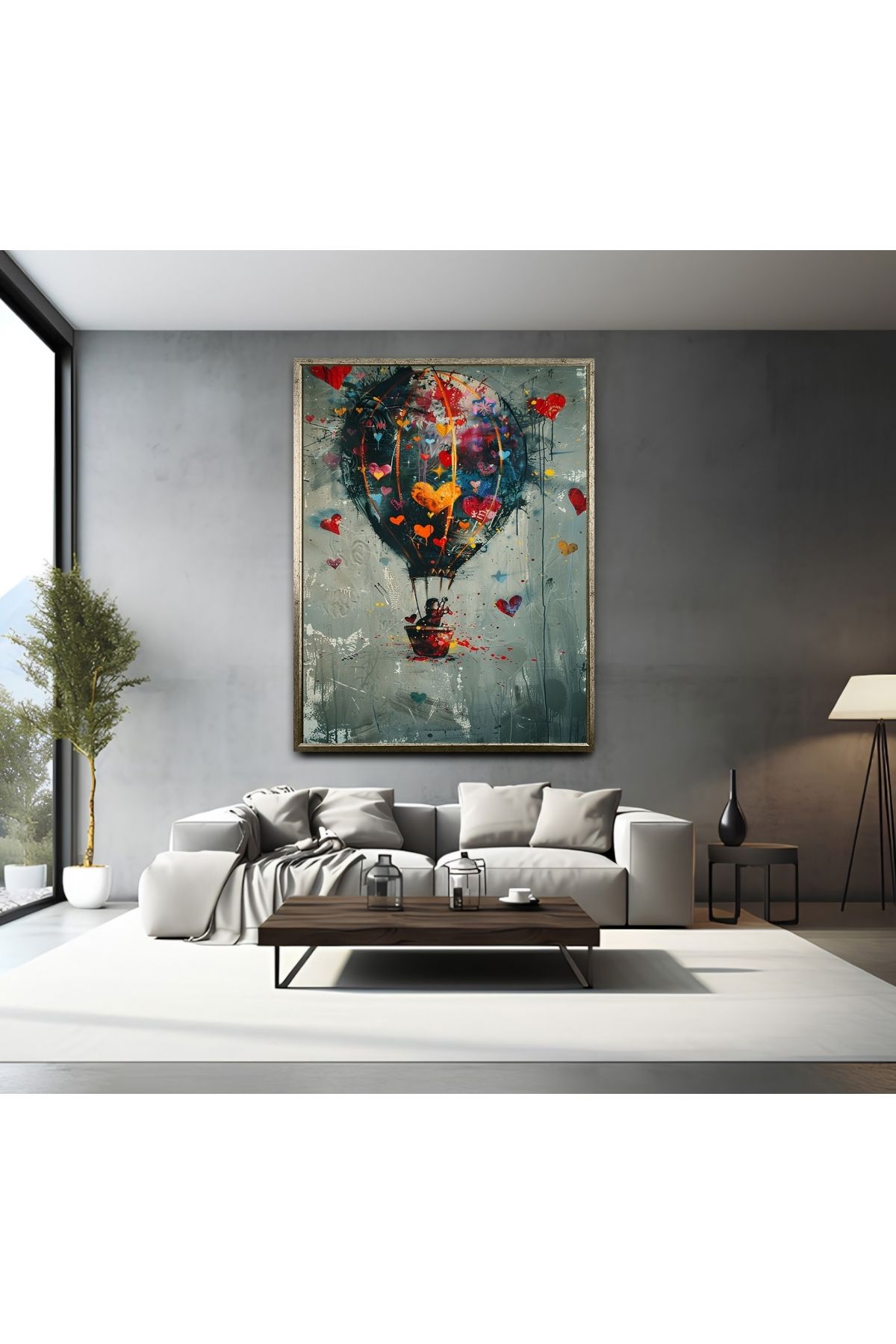 Pelbi Life HD Kalite Baskı Ahşap Çerçeveli Aşka Yolculuk Kanvas Tablo 60x70