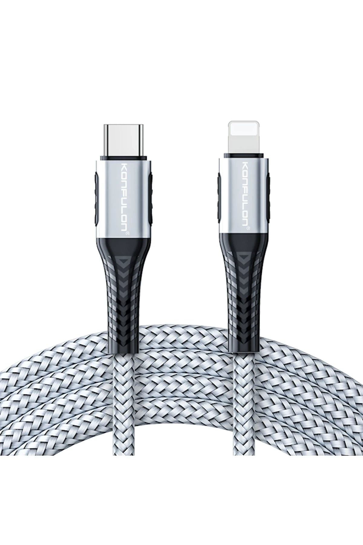 Konfulon DC35 Type-C to Lightning Kablo 1MT - Gri GLSTD