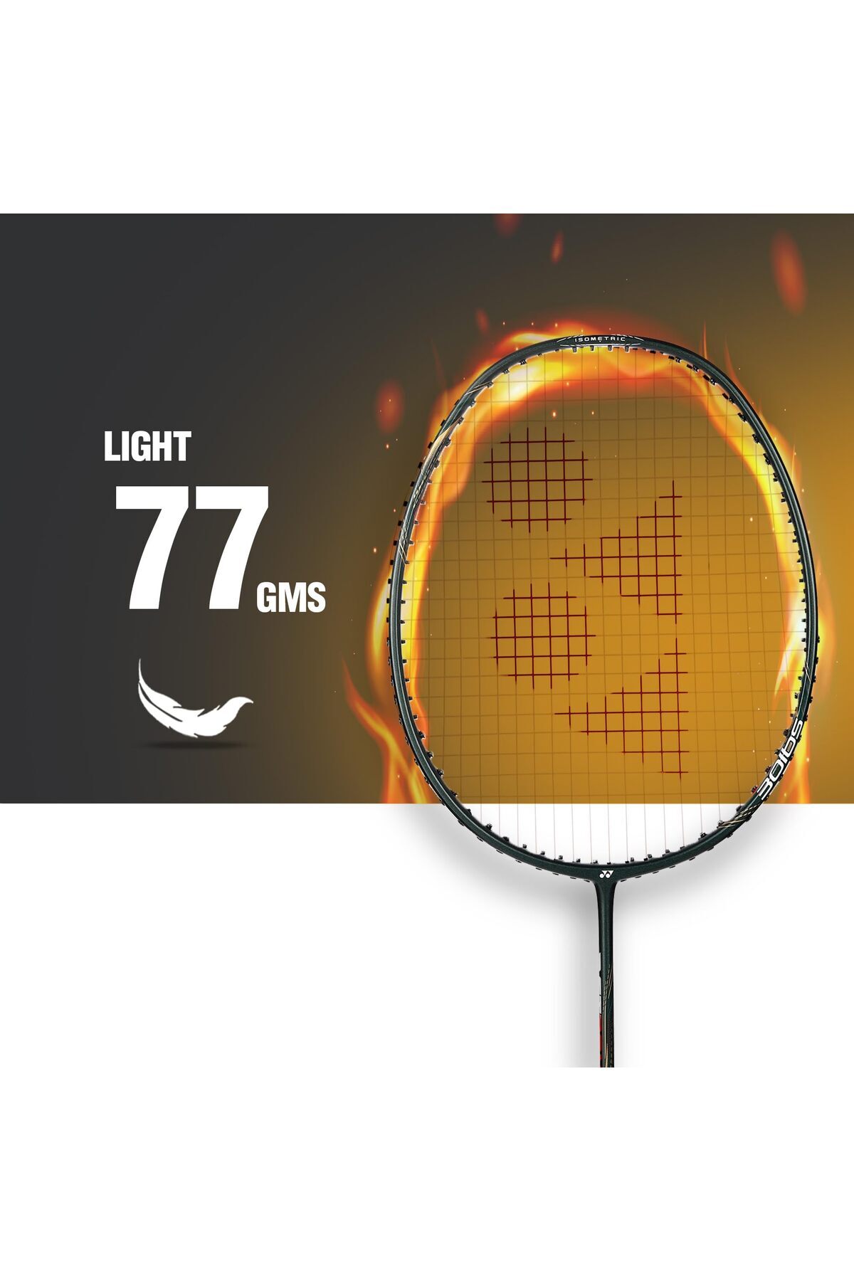 YONEX-مضرب تنس الريشة أستروس لايت ٤٣i بأوتار | ٥ يو جي ٤ | أخضر داكن | قوة شد ٣٠ رطلاً | جرافيت 2