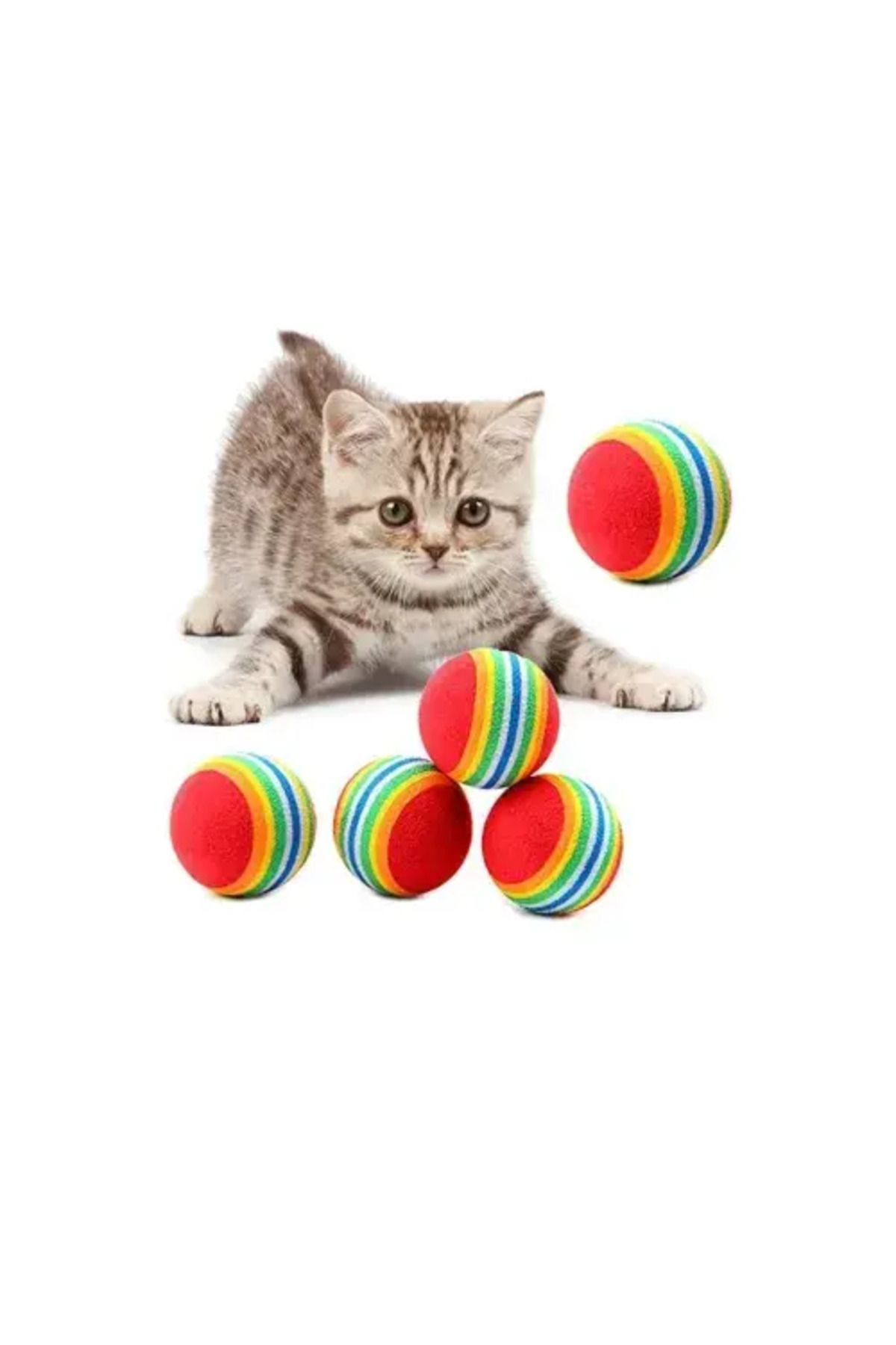 Otocub Sünger Kedi Köpek Çiğneme Ve Oyun Topu 4 Adet
