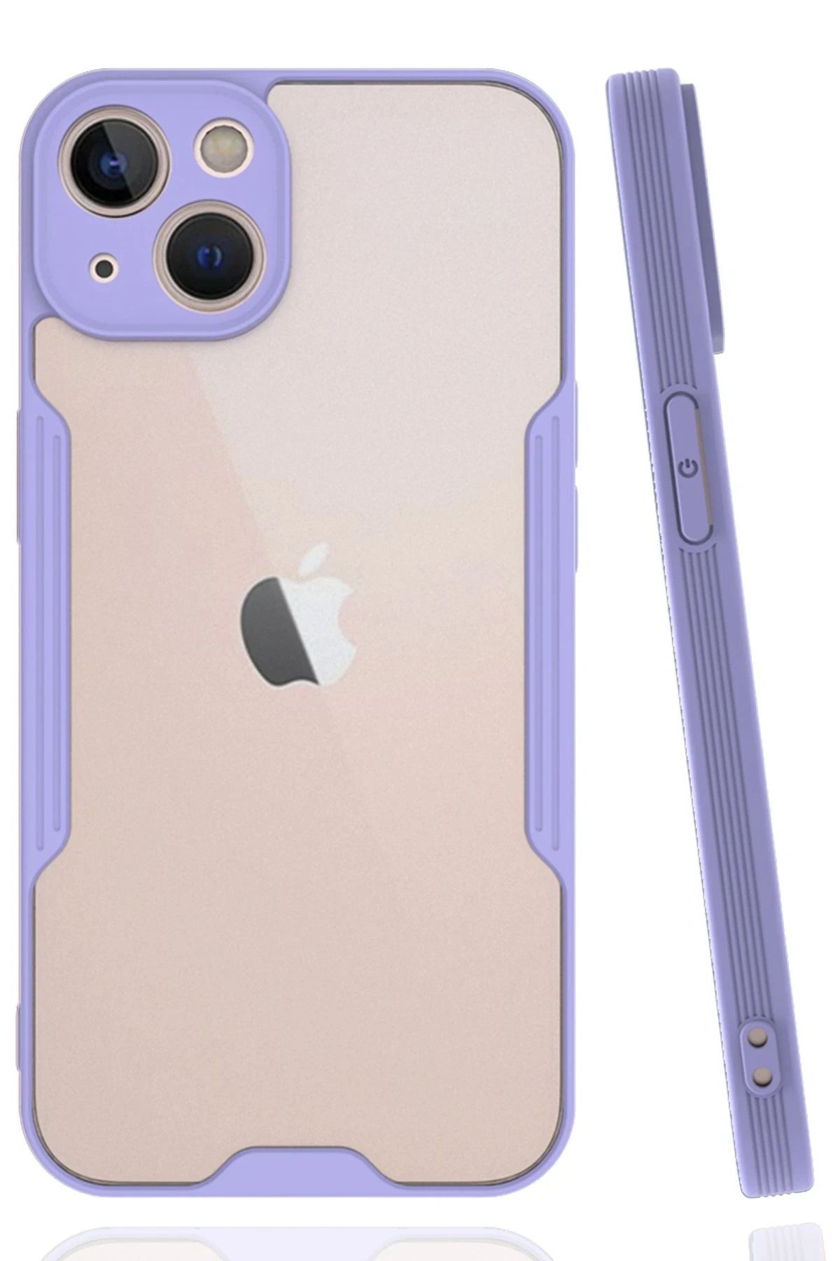 NewFace iPhone 14 Kılıf Platin Silikon - Lila WLZOR