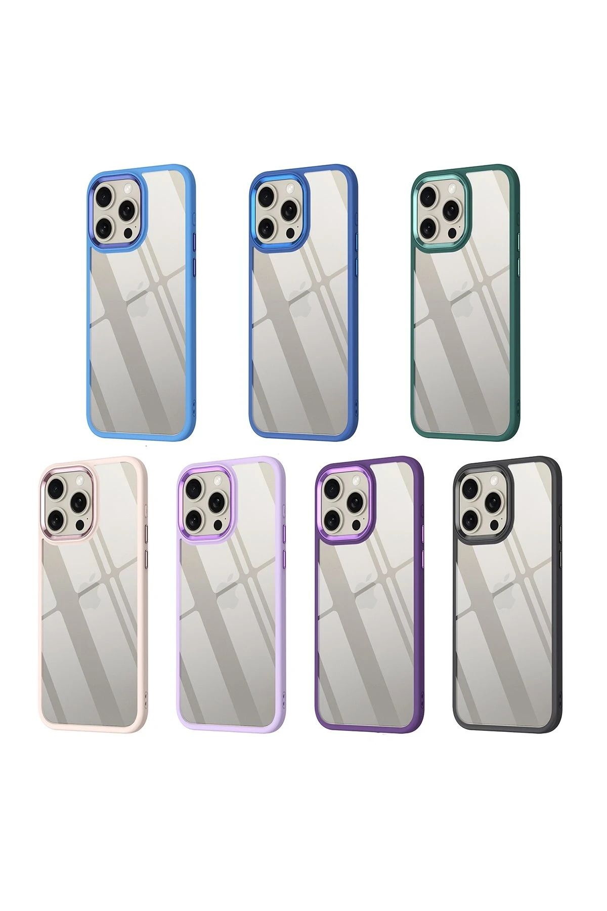 NewFace iPhone 15 Pro Kılıf Power Silikon - Mavi GLSTD