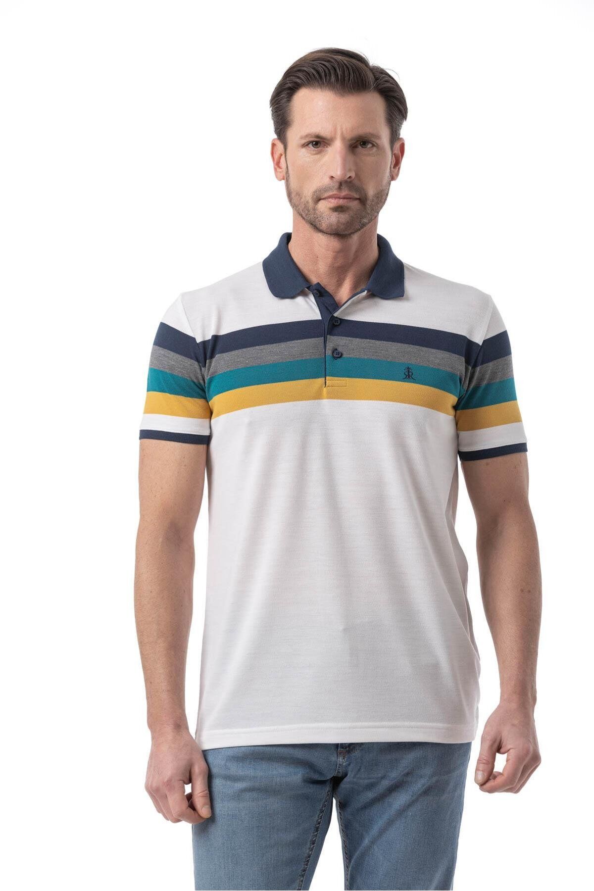 rugatchi Yatay Çizgili Polo T-Shirt