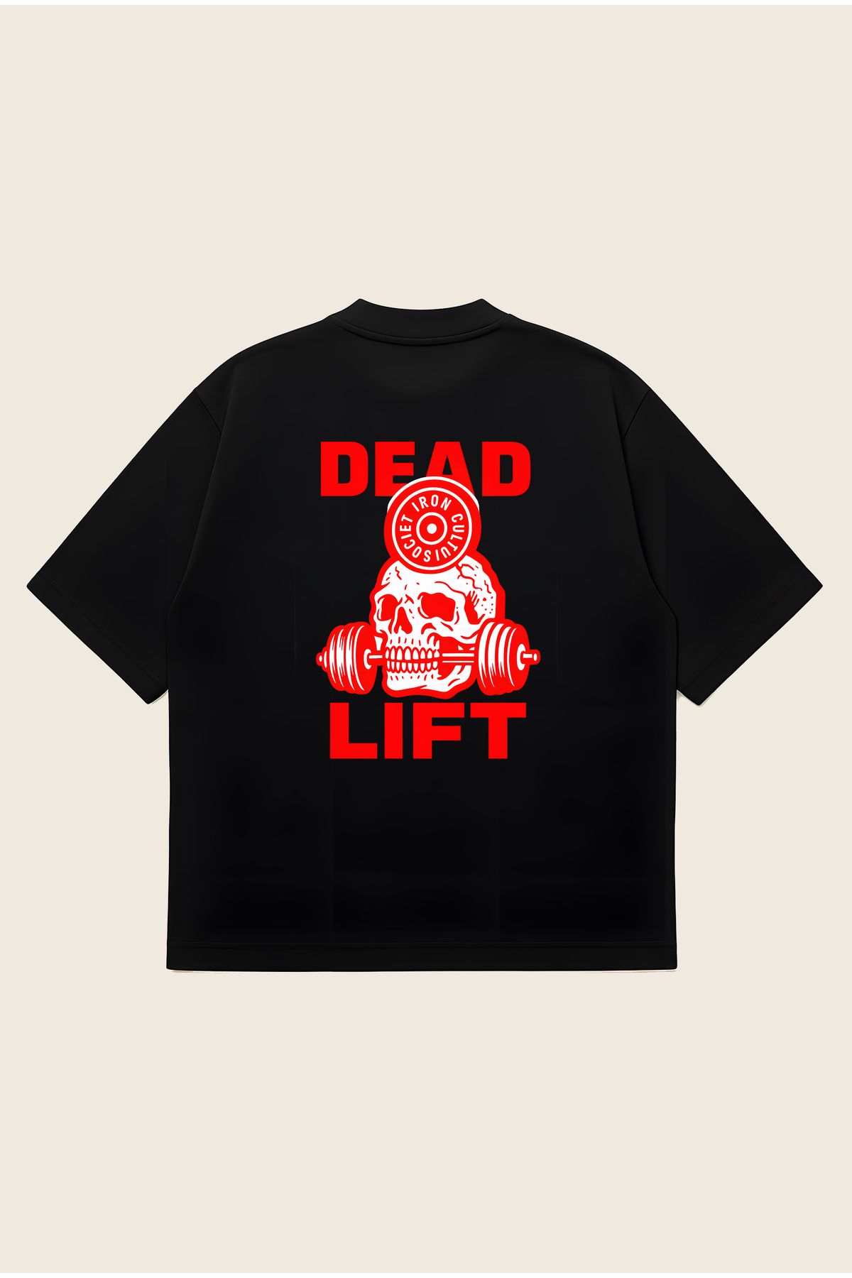 Moon Dancer Deadlift Unisex Oversize Baskılı Boxy Fit Kalın Kumaşlı T-shirt