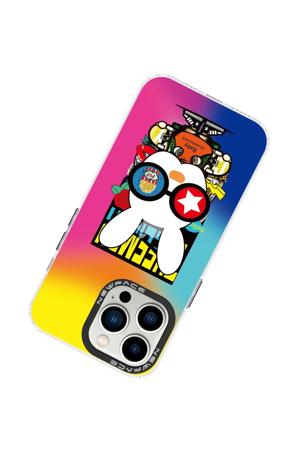 NewFace iPhone 14 Pro Max Kılıf Estoril Desenli Kapak - Estoril - 10 GLSTD