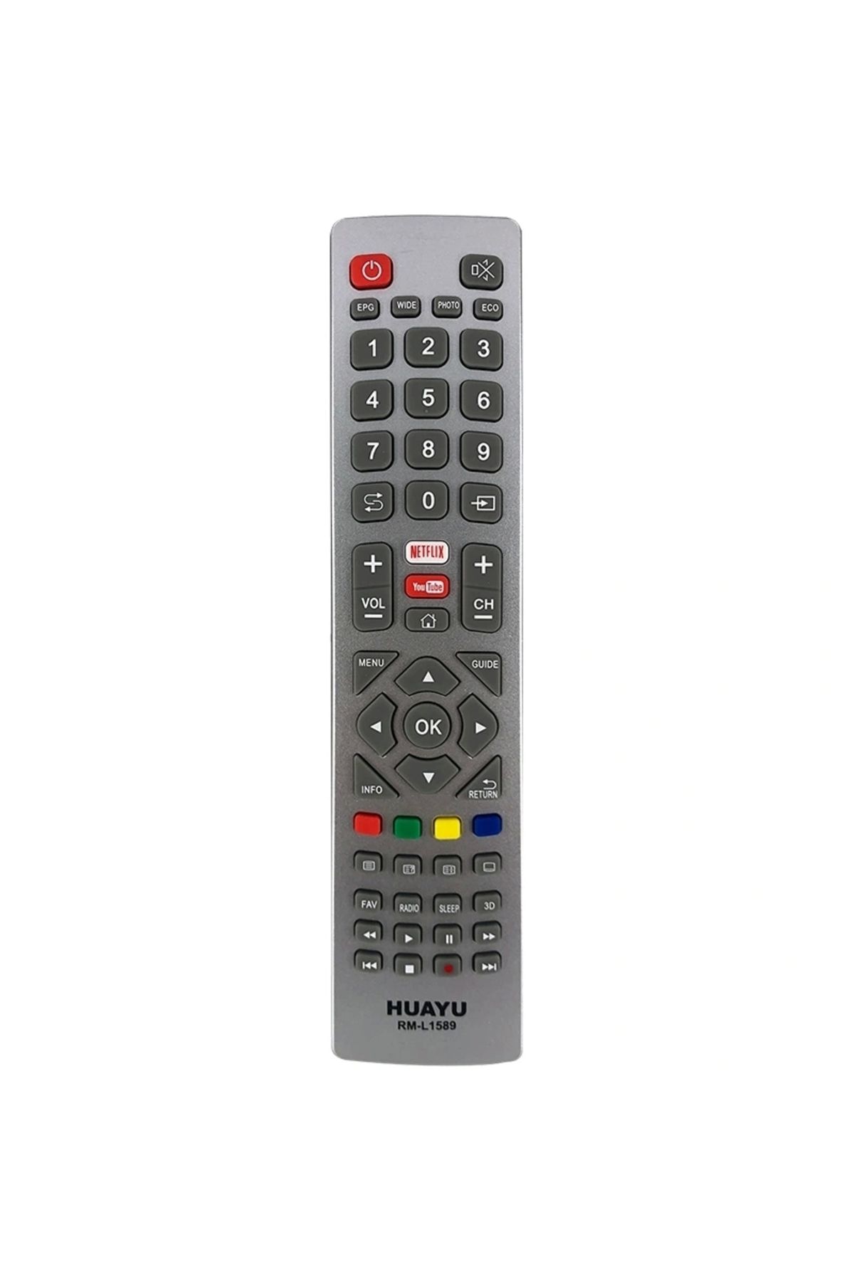 HUAYU KL RM-L1589 SHARP AQUOS NETFLIX-YOUTUBE TUŞLU LCD-LED UNIVERSAL KUMANDA (5047)
