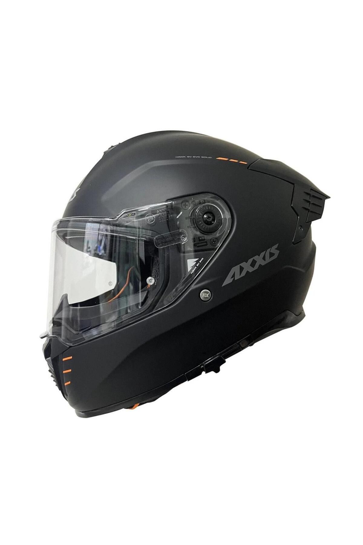 AXXIS HAWK EVO SV KAPALI KASK MAT SİYAH