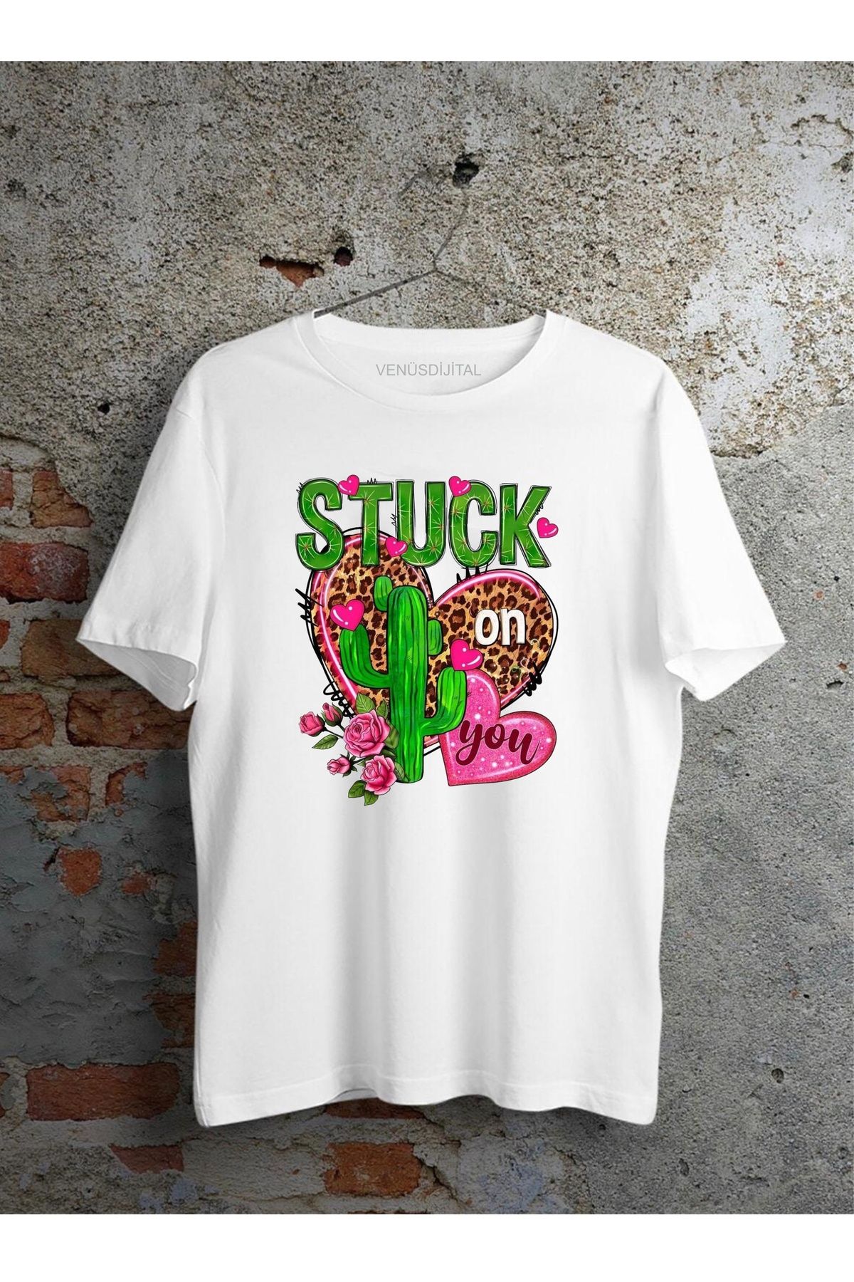 venüsdijital CACTUS DESIGN TSHIRT