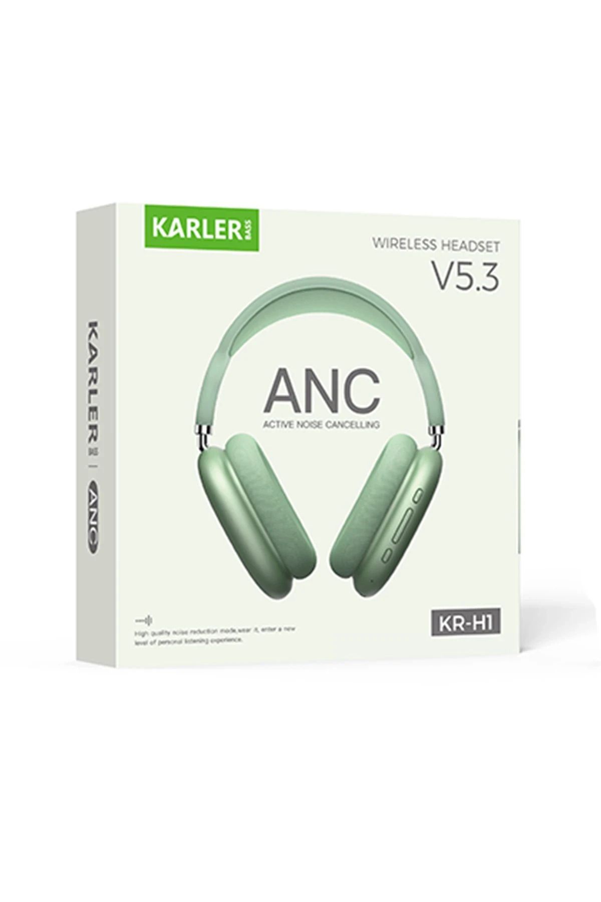 Karler Bass F08 Dijital Şarj Göstergeli TWS Bluetooth Kulaklık - Yeşil WLZOR