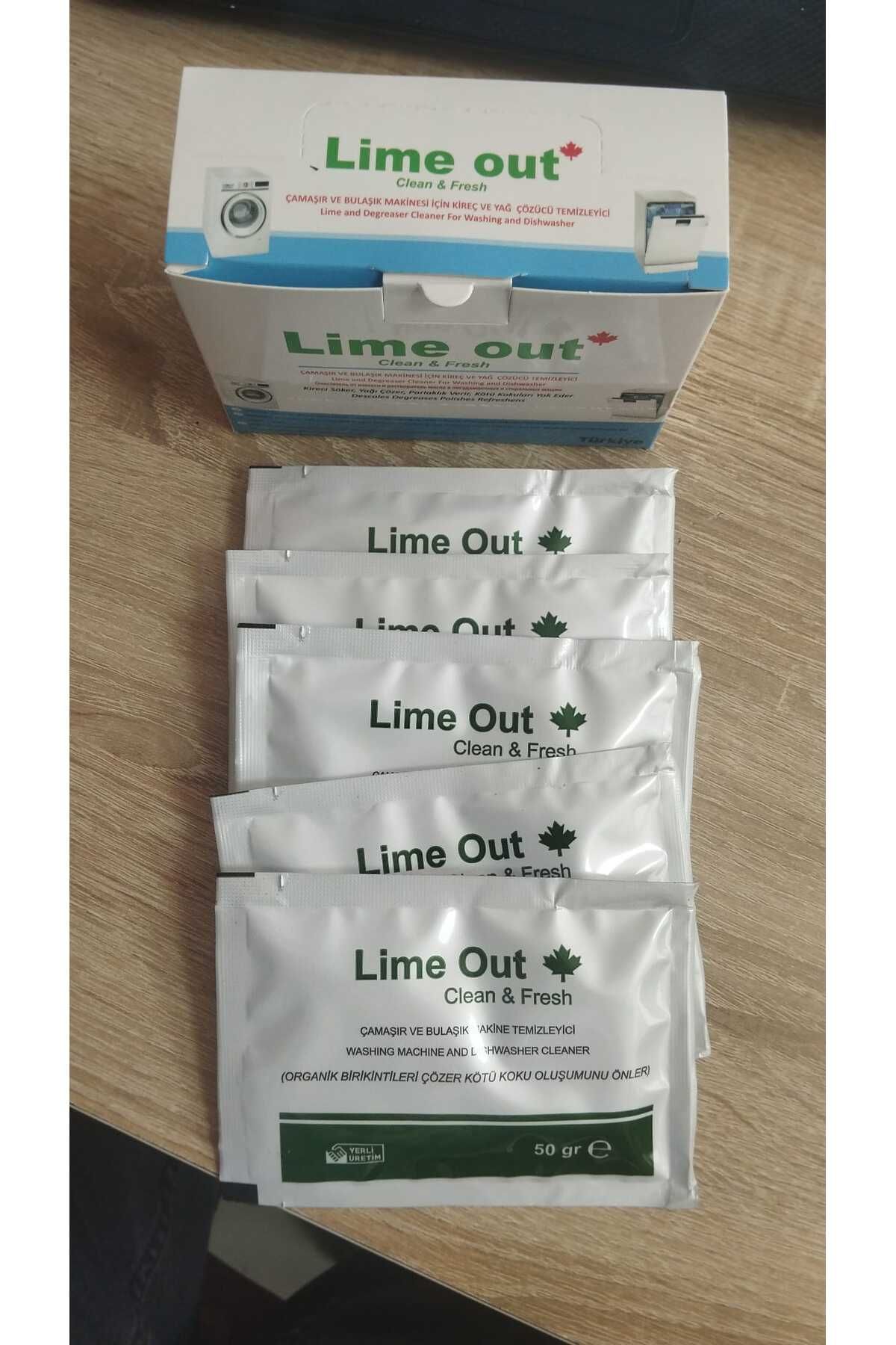 METİN ISITMA SOĞUTMA Çamaşır Ve Bulaşık Makinesi Temizleyici Lime Out (5 adet paket içi )