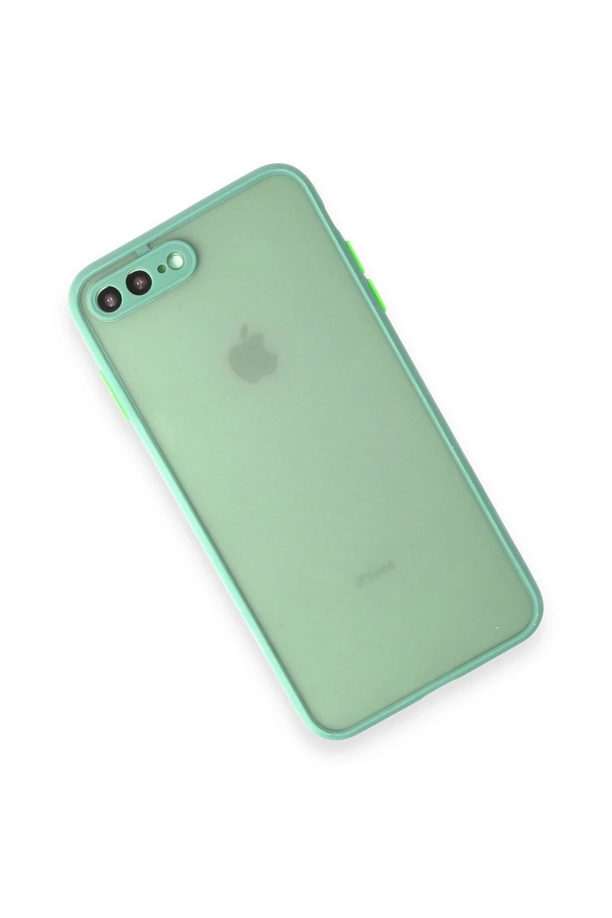 NewFace iPhone 7 Plus Kılıf Montreal Silikon Kapak - Turkuaz WLZOR