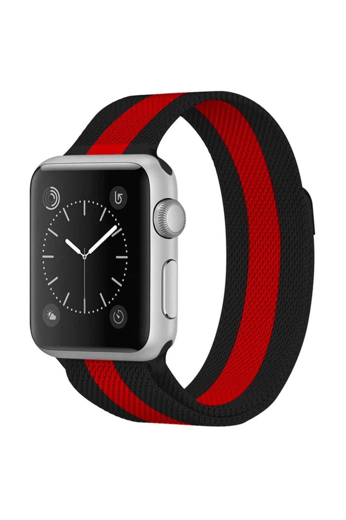NewFace Apple Watch 38mm Metal Mıknatıslı Kordon - Siyah GLSTD
