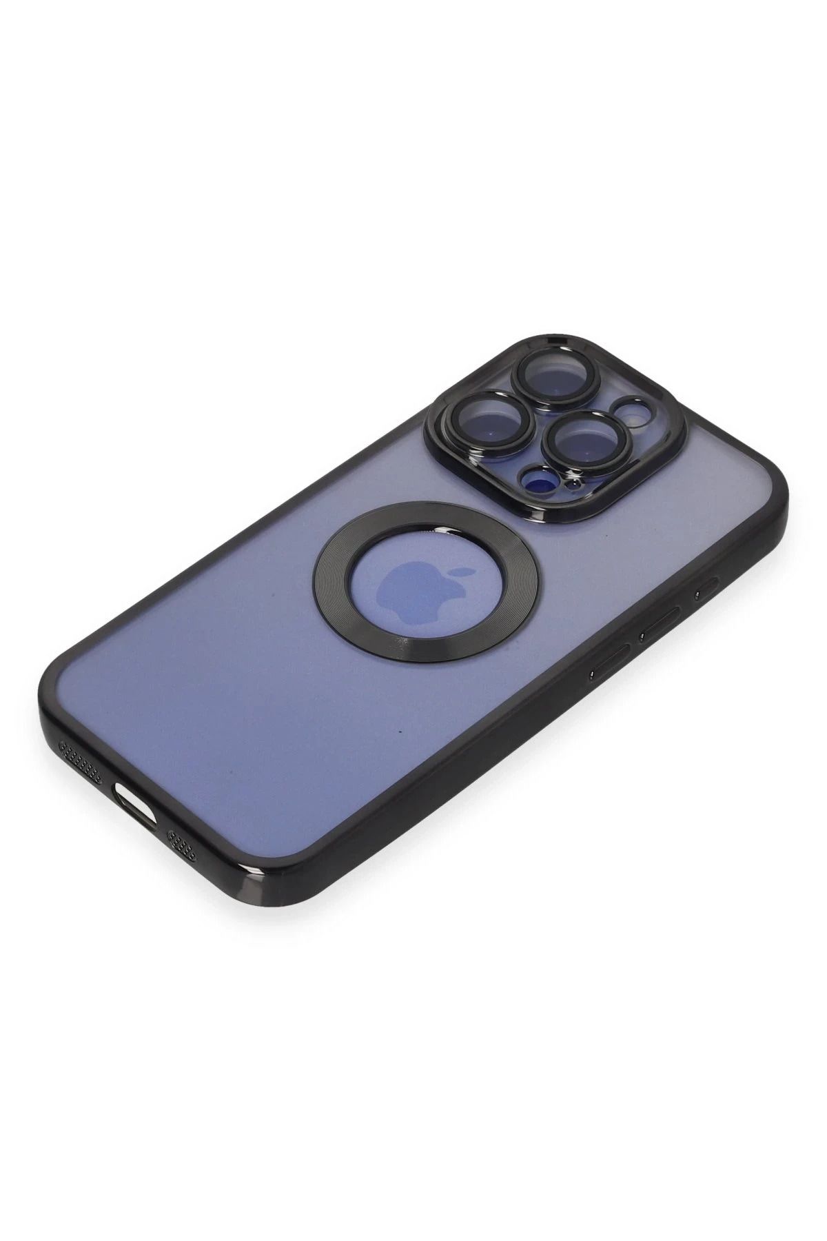 NewFace iPhone 15 Pro Max Kılıf Slot Silikon - Siyah GLSTD
