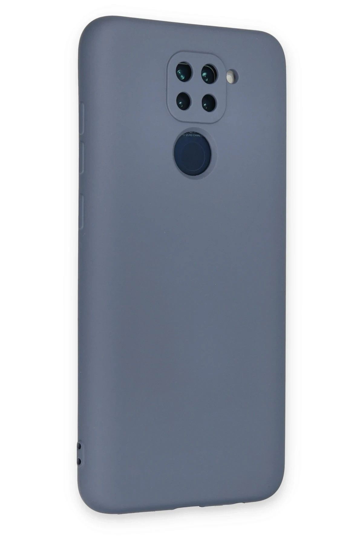 NewFace Xiaomi Redmi Note 9 Uyumlu Kılıf Nano içi Kadife Silikon - Gri GLSTD
