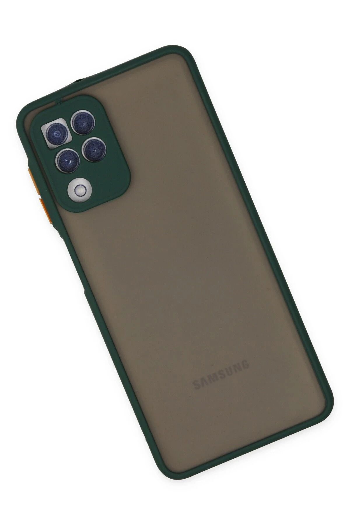 NewFace Samsung Galaxy A22 Kılıf Montreal Silikon Kapak - Yeşil SVLRS