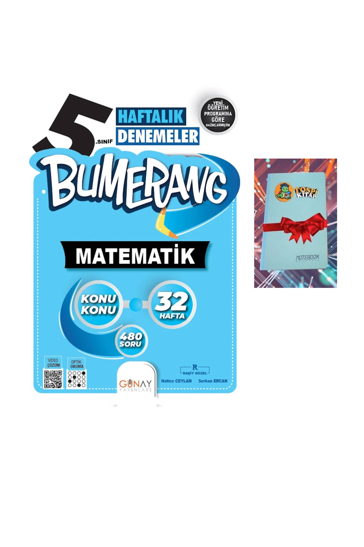 Günay Yayınları Bumerang 32 Haftalık MATEMATİK Denemeleri (NOT DEFTERİ HEDİYE)