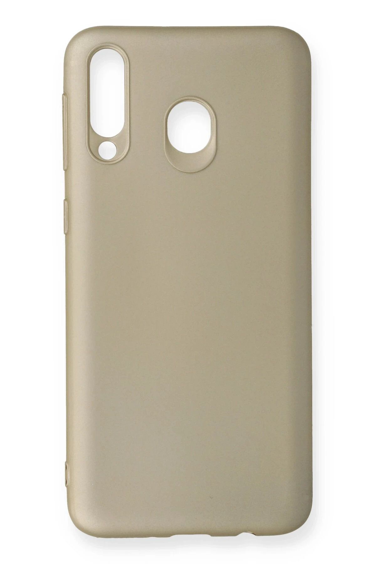 NewFace Samsung Galaxy M30 Kılıf First Silikon - Gold WLZOR