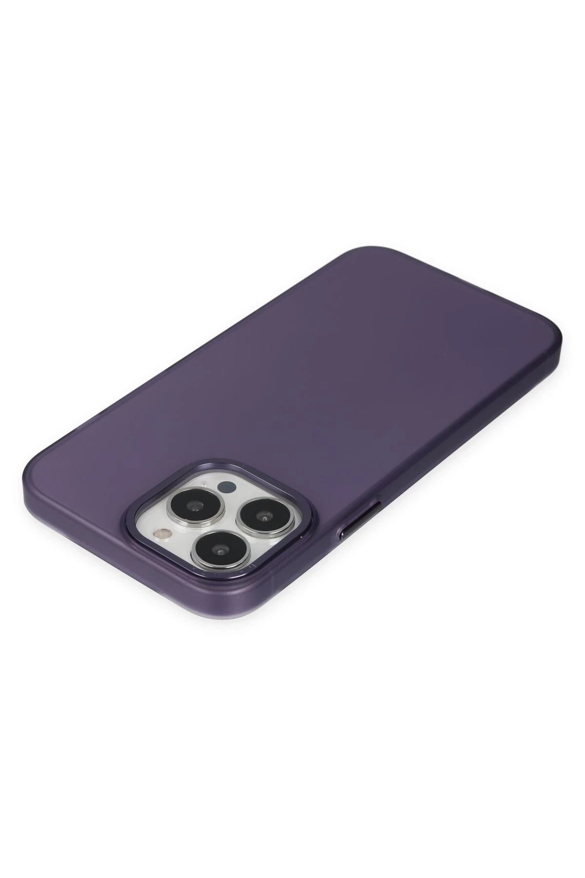 NewFace iPhone 14 Pro Max Kılıf Modos Metal Kapak - Derin Mor SVLRS