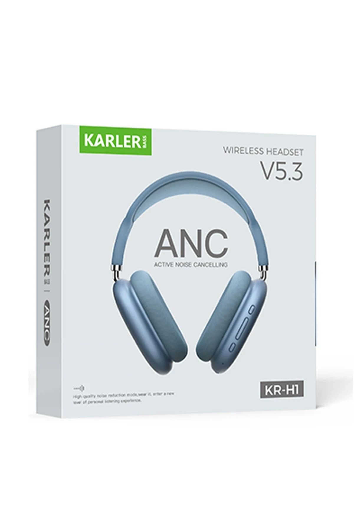 Karler Bass F08 Dijital Şarj Göstergeli TWS Bluetooth Kulaklık - Mavi SVLRS