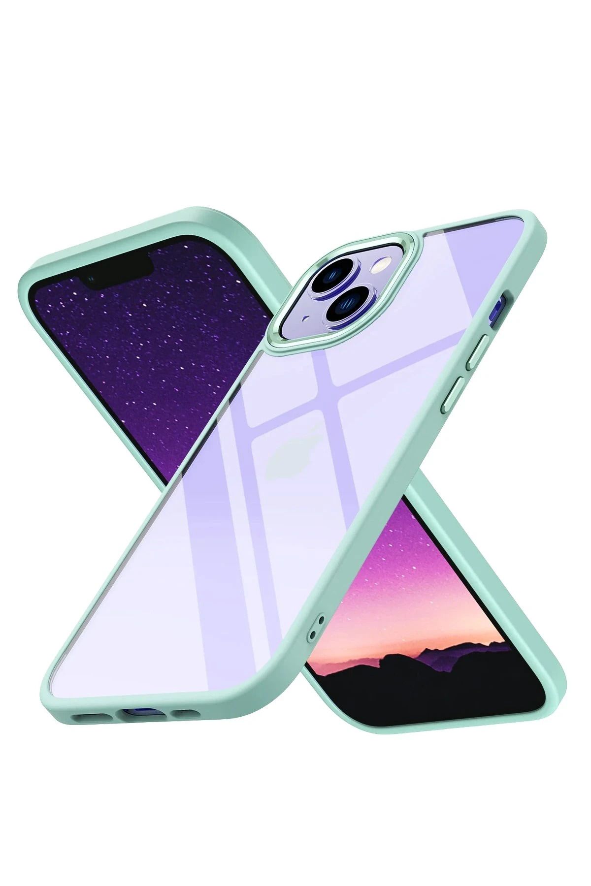 NewFace iPhone 15 Kılıf Power Silikon - Yeşil GLSTD