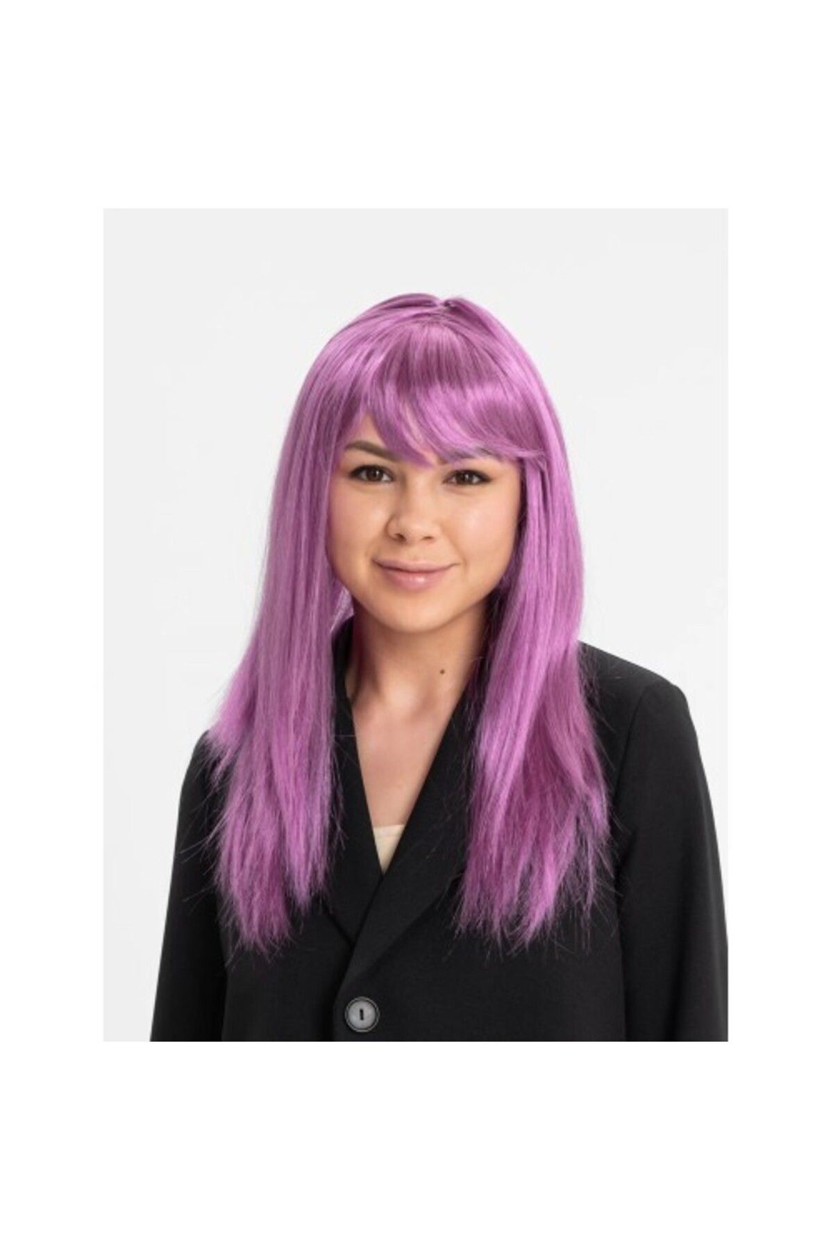 Otocub Rose Pembe Düz Kesim Peruk
