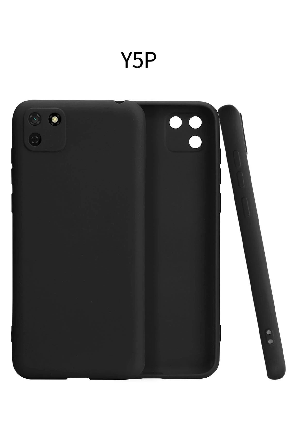 NewFace Huawei Y5P Kılıf First Silikon - Siyah GLSTD