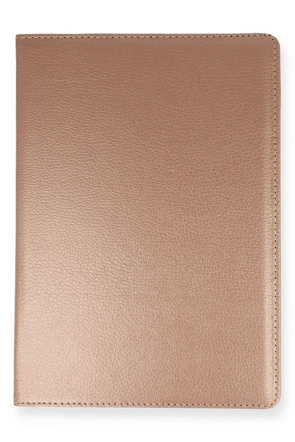 NewFace Samsung Galaxy T500 Tab A7 10.4 Kılıf 360 Tablet Deri Kılıf - Rose Gold GLSTD