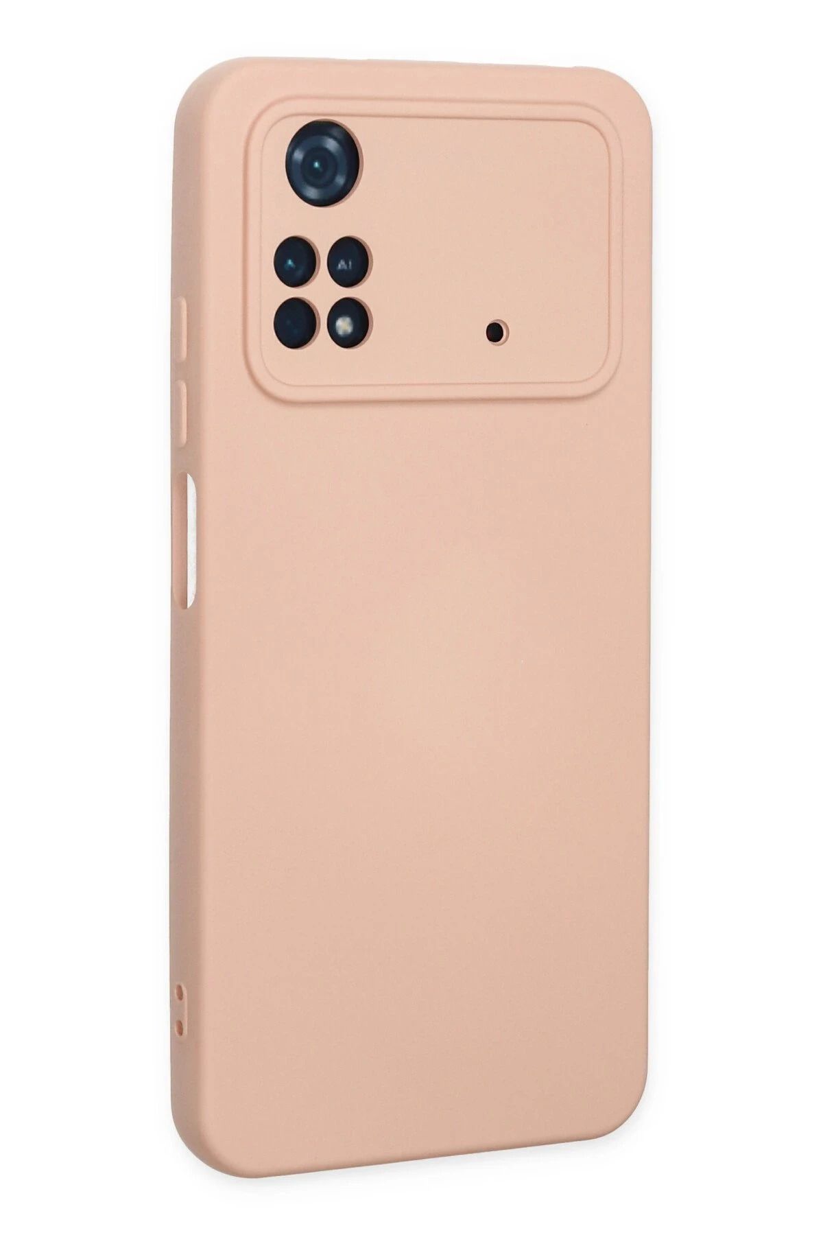 NewFace Xiaomi Poco M4 Pro 4G Kılıf Nano içi Kadife Silikon - Pudra uyumlu