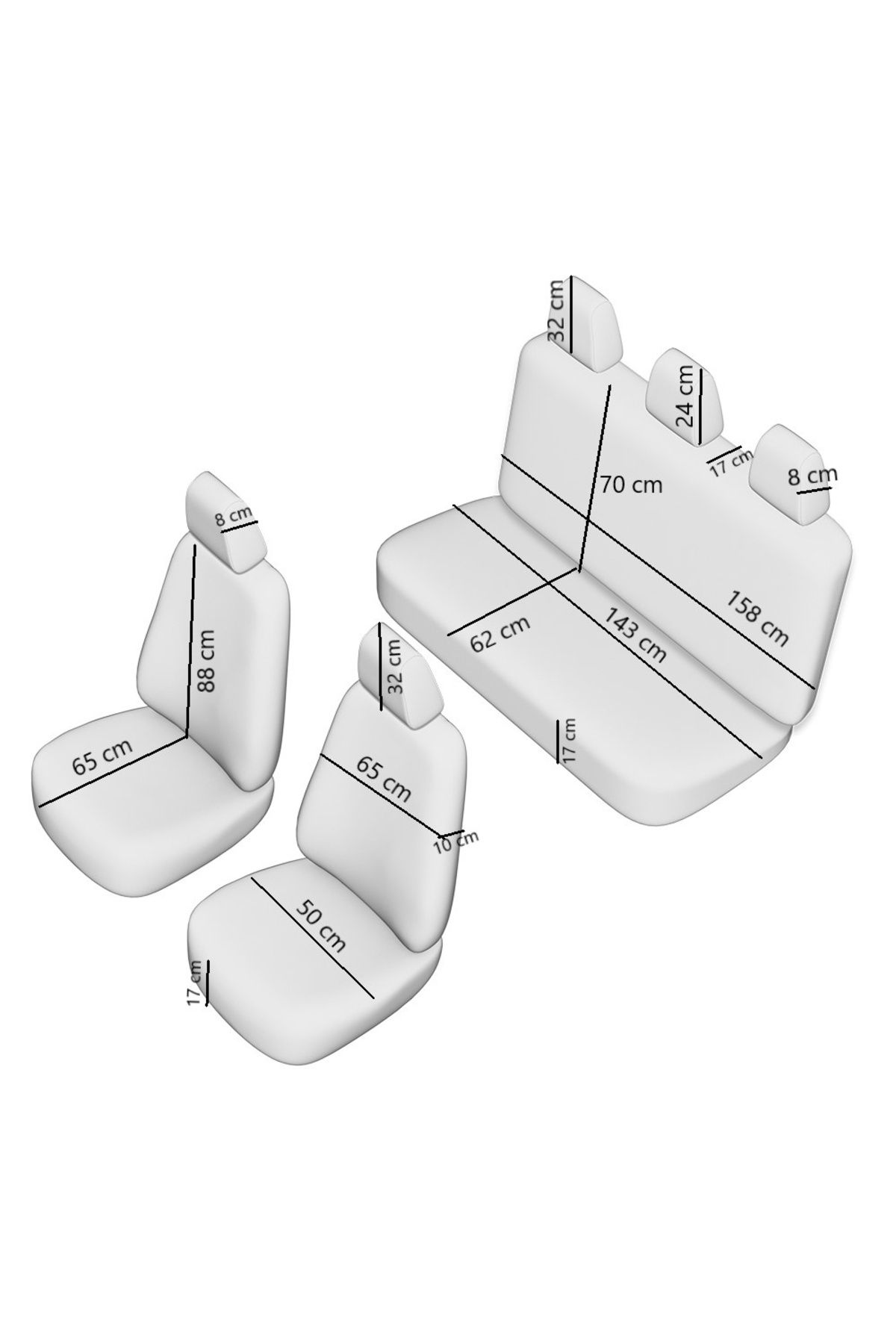 Umbrella Set Huse Scaun Dynamic Gri - One Size