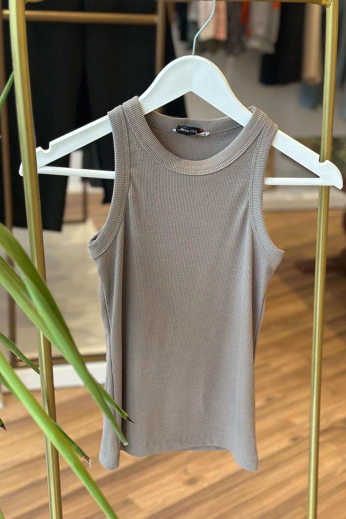 Unique Boutique Kahve Halter Model Likralı Body