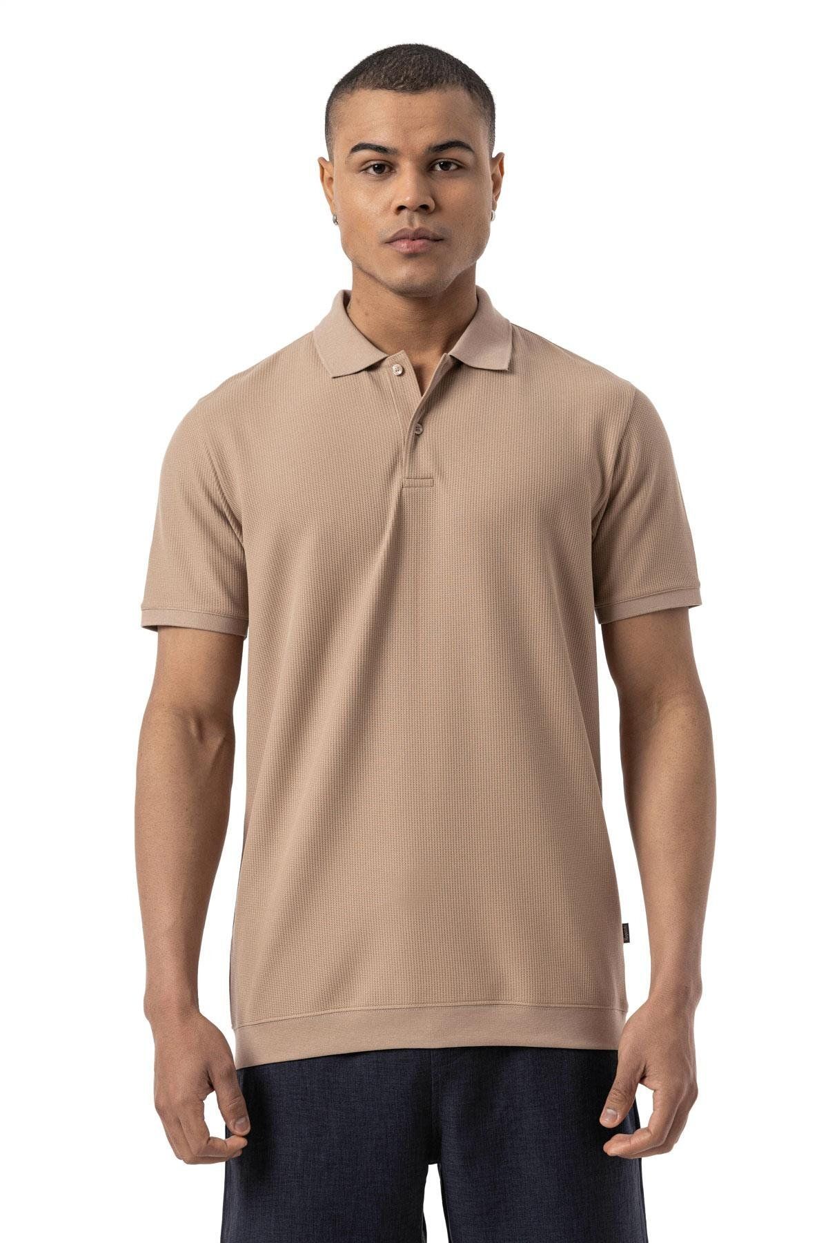 rugatchi Waffle Polo T-Shirt