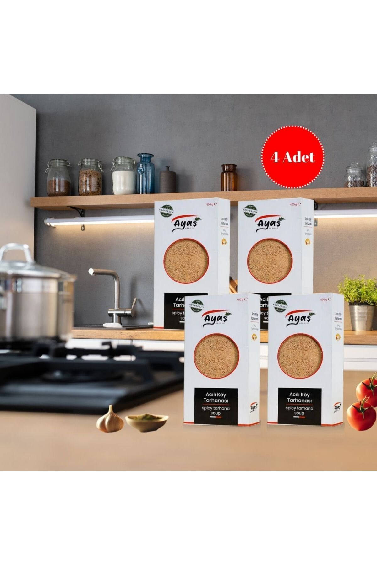 Ayaş Akkaya Kooperatifi Acılı Köy Tarhanası 400 gr4lü