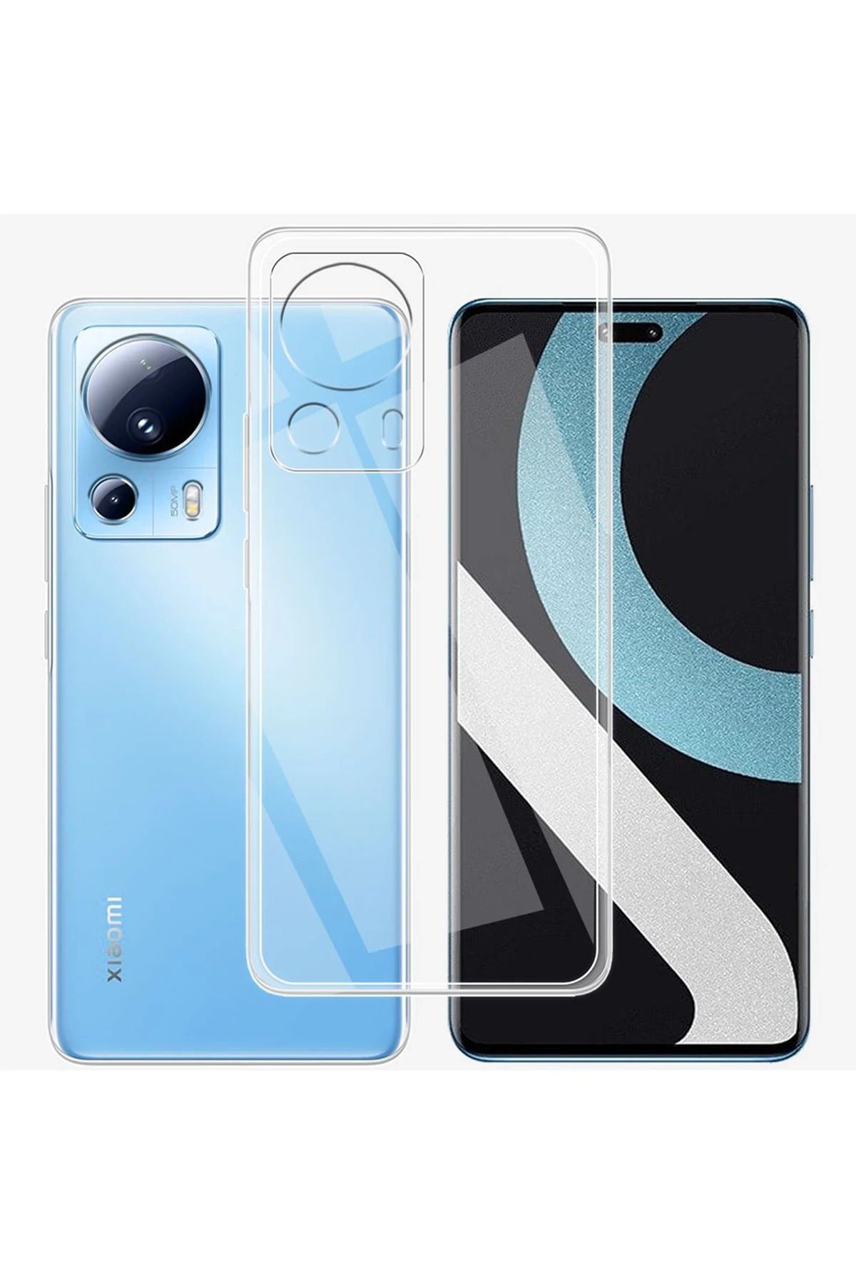 NewFace Xiaomi Mi 13 Lite Kılıf Lüx Şeffaf Silikon SVLRS