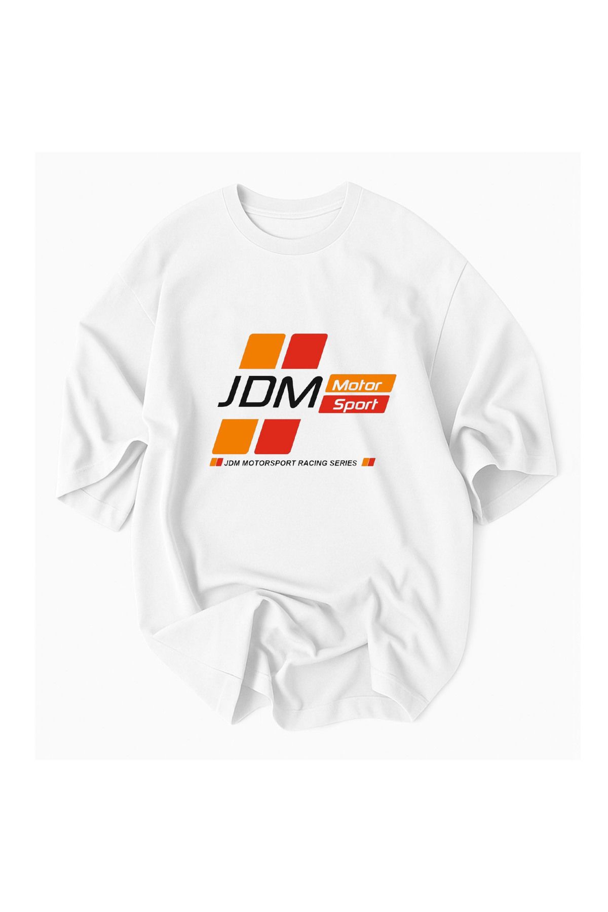 Racıng Jdm RACING MOTORSPORT Baskılı %100 Pamuklu Oversize Tshirt tişört