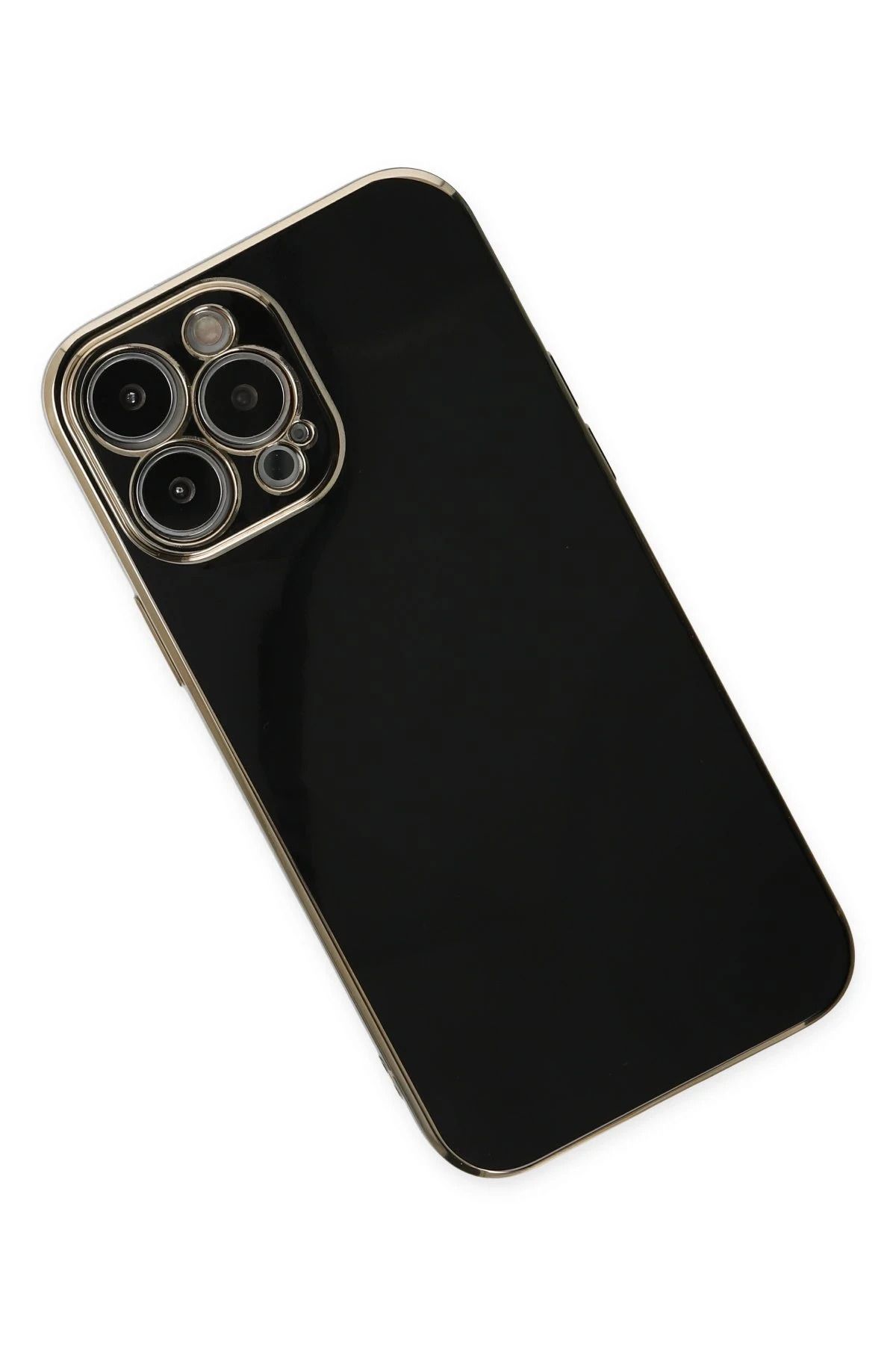 NewFace iPhone 14 Pro Kılıf Volet Silikon - Siyah GLSTD